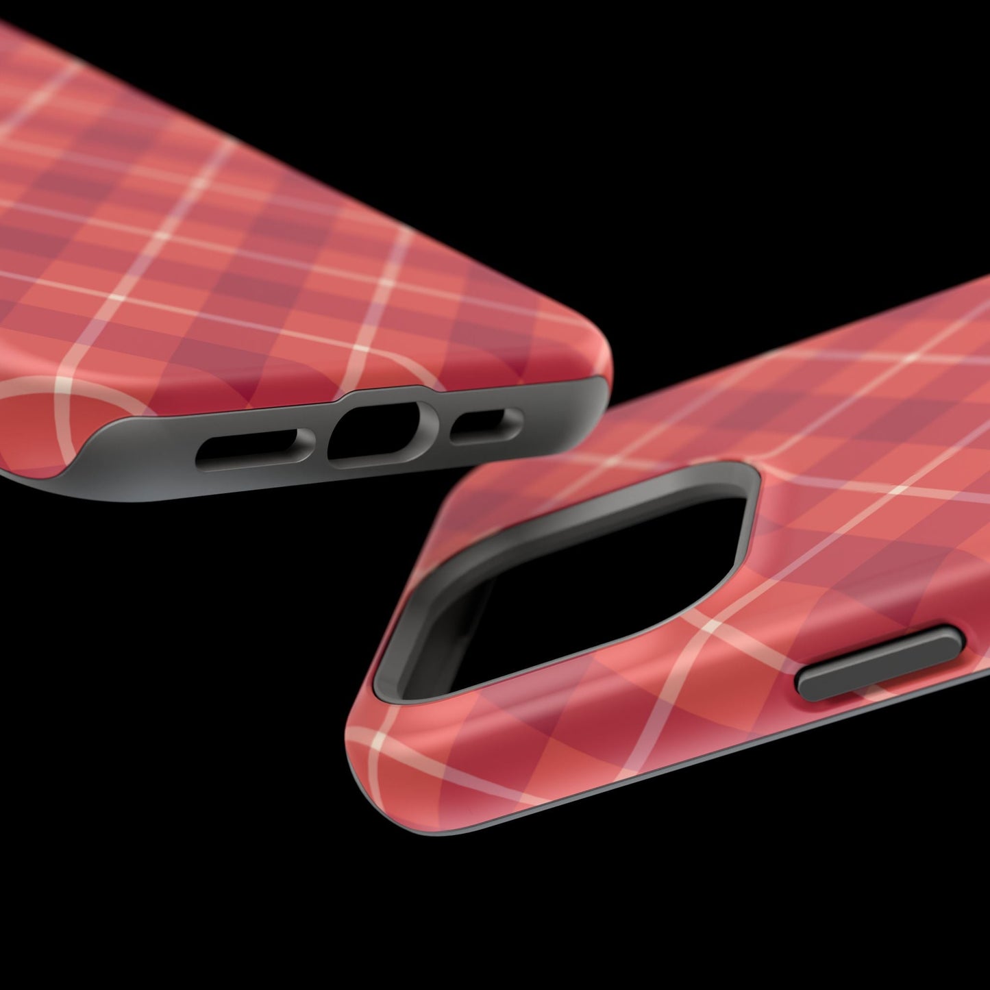 Red Plaid Crisscross – MagSafe iPhone Case - BOGO Cases