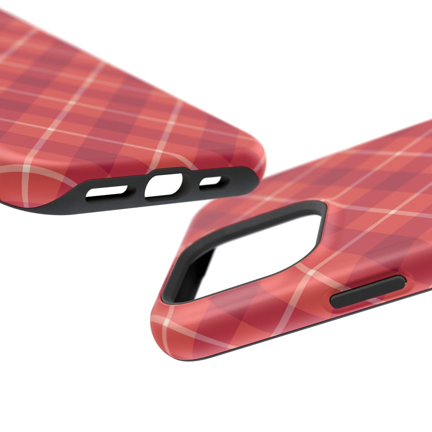 Red Plaid Crisscross – MagSafe iPhone Case - BOGO Cases