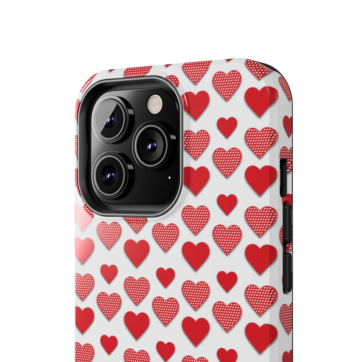 Red & Polka Dot Hearts iPhone Case - BOGO Cases