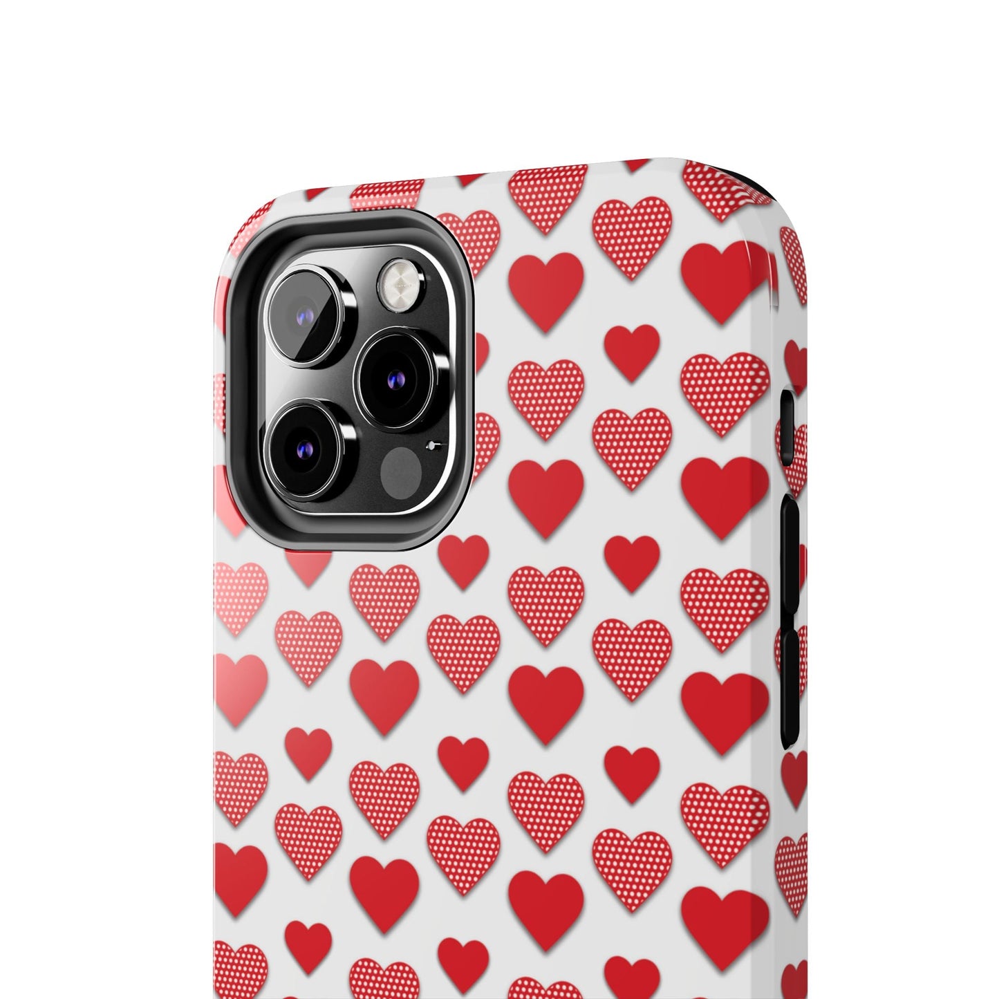 Red & Polka Dot Hearts iPhone Case - BOGO Cases