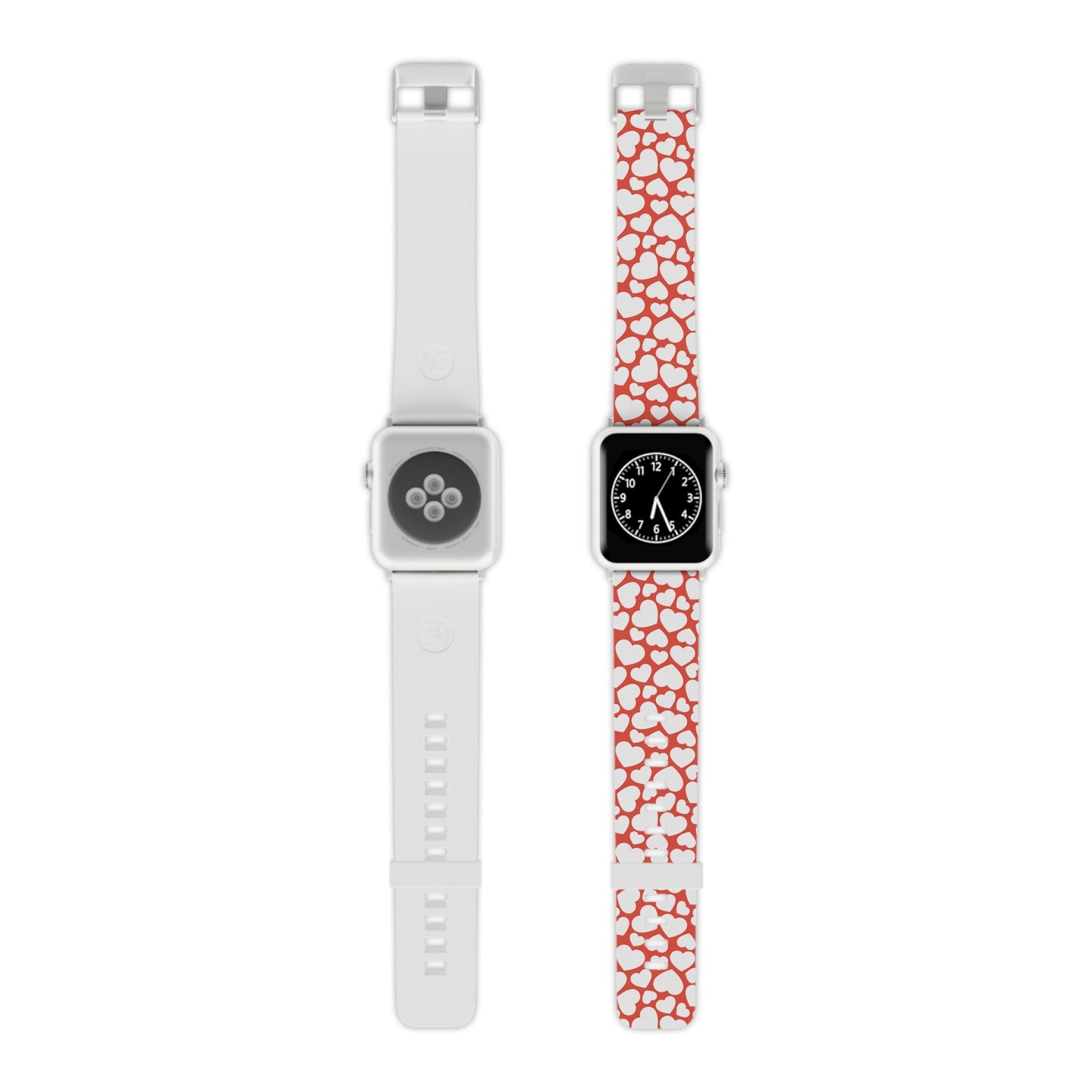 Red & White Heart Pattern Apple Watch Band - BOGO Cases