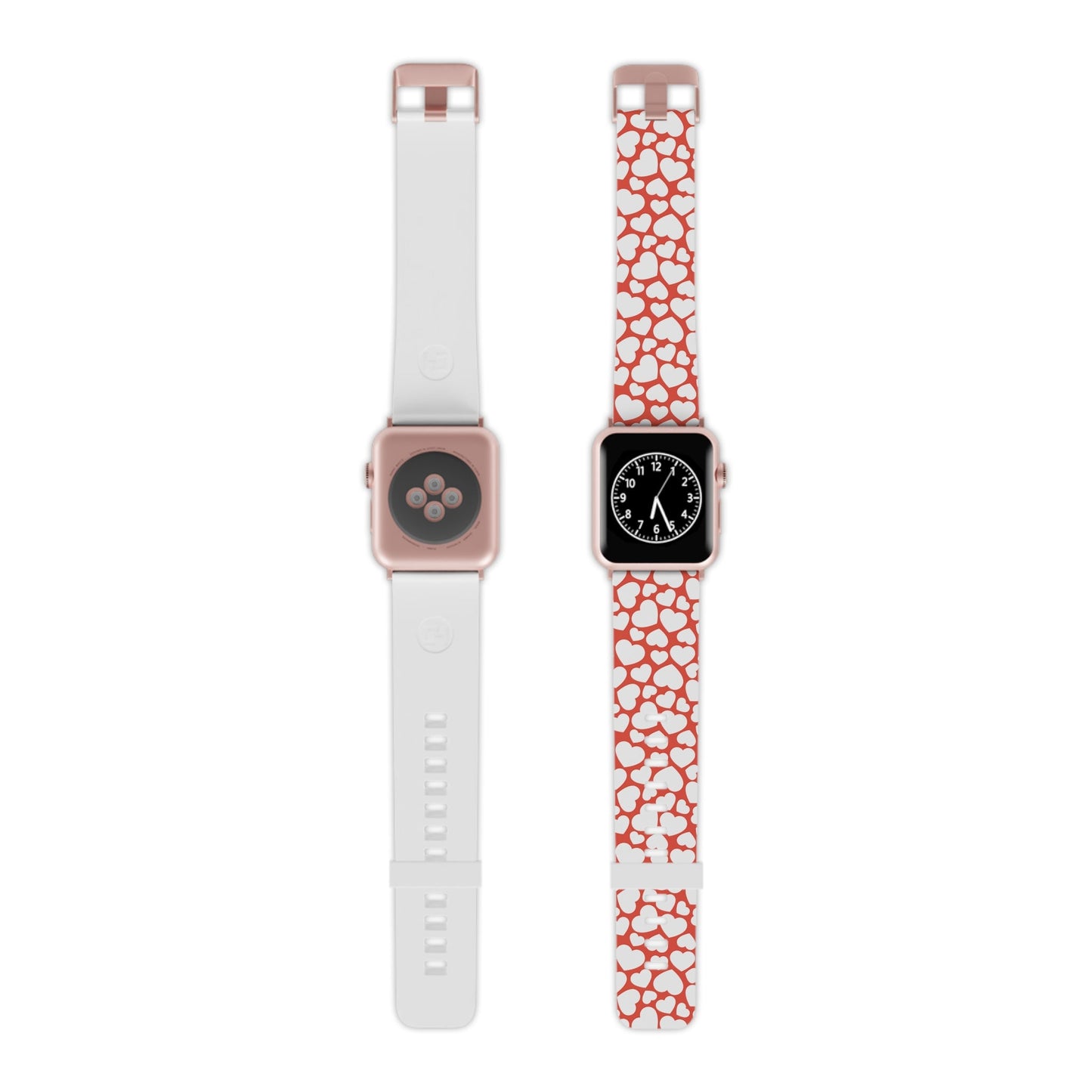 Red & White Heart Pattern Apple Watch Band - BOGO Cases