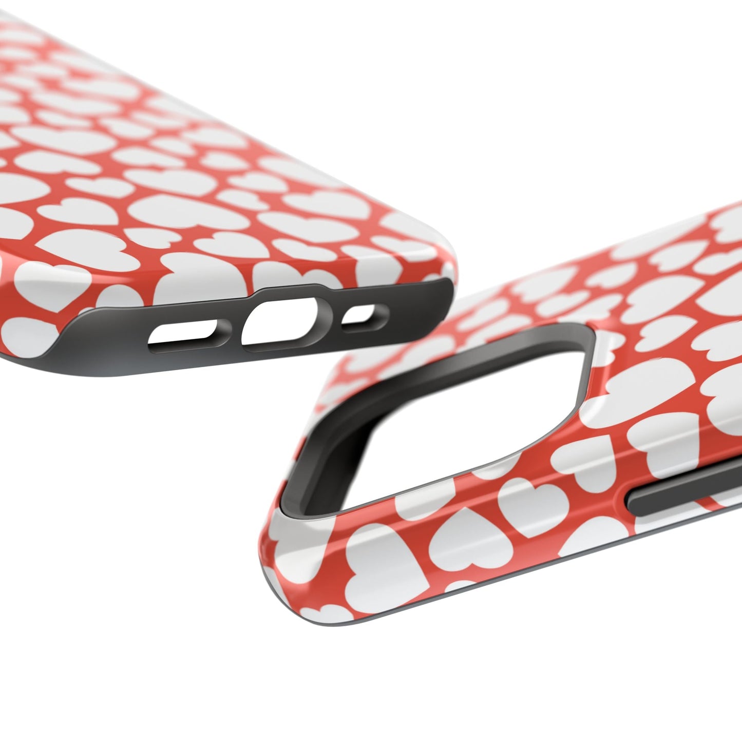 Red & White Heart Pattern MagSafe Case - BOGO Cases