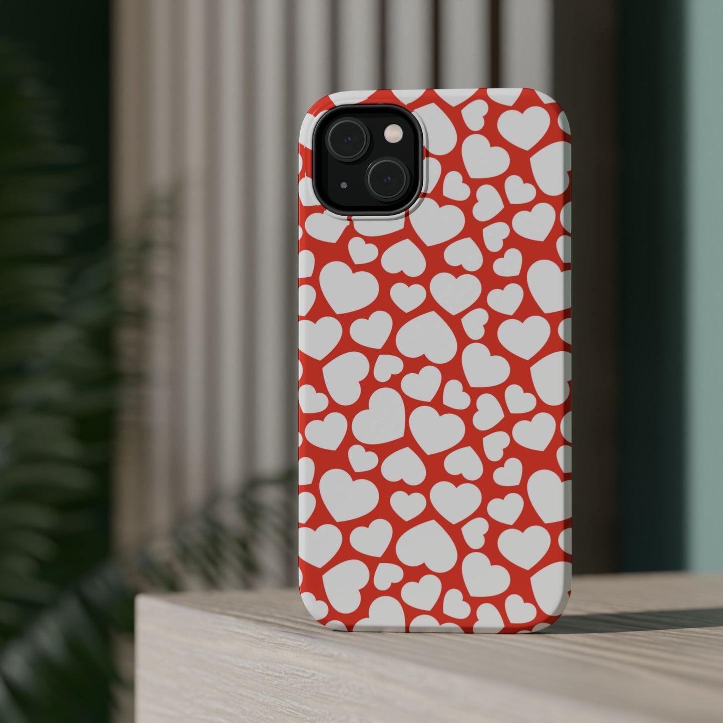 Red & White Heart Pattern MagSafe Case - BOGO Cases
