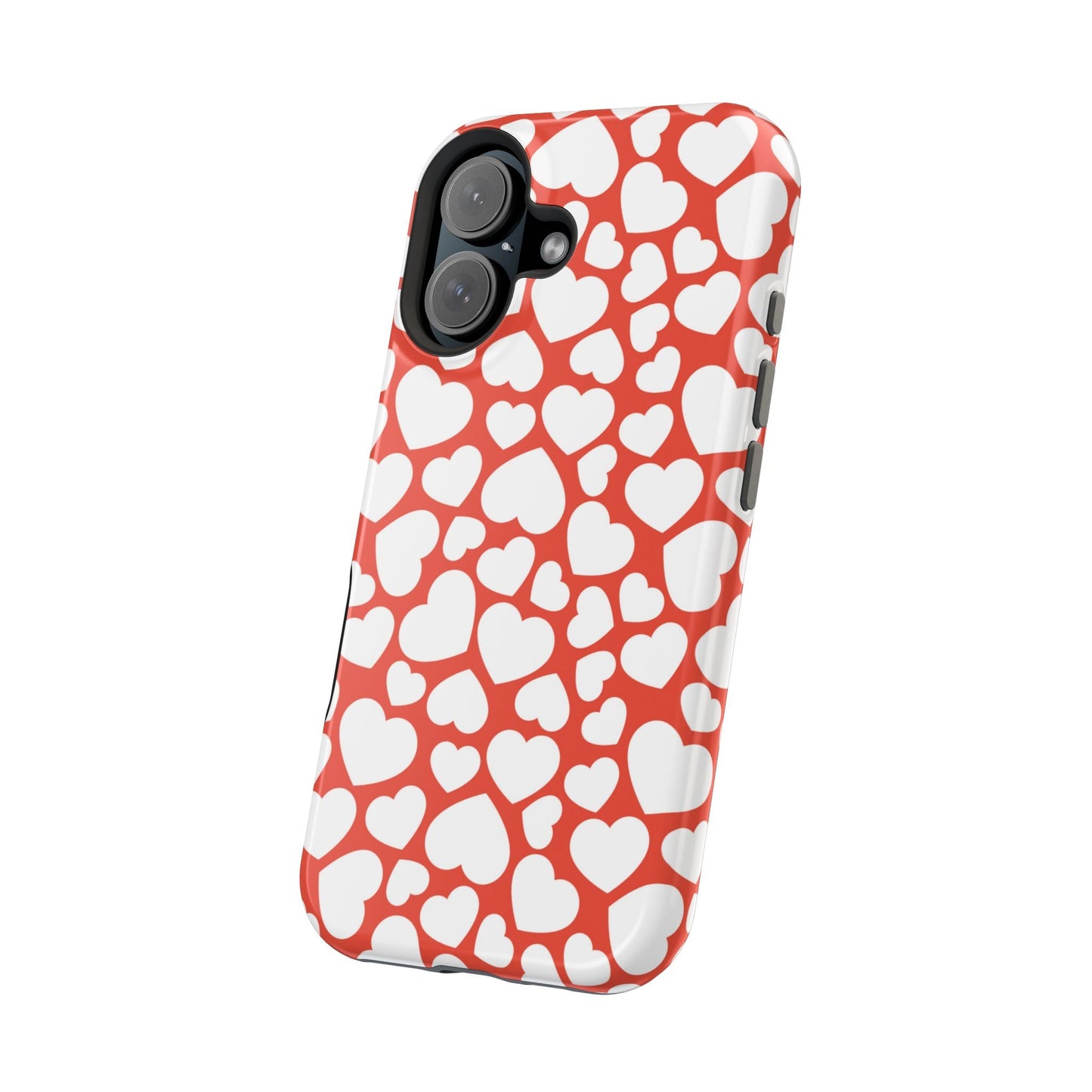 Red & White Heart Pattern MagSafe Case - BOGO Cases