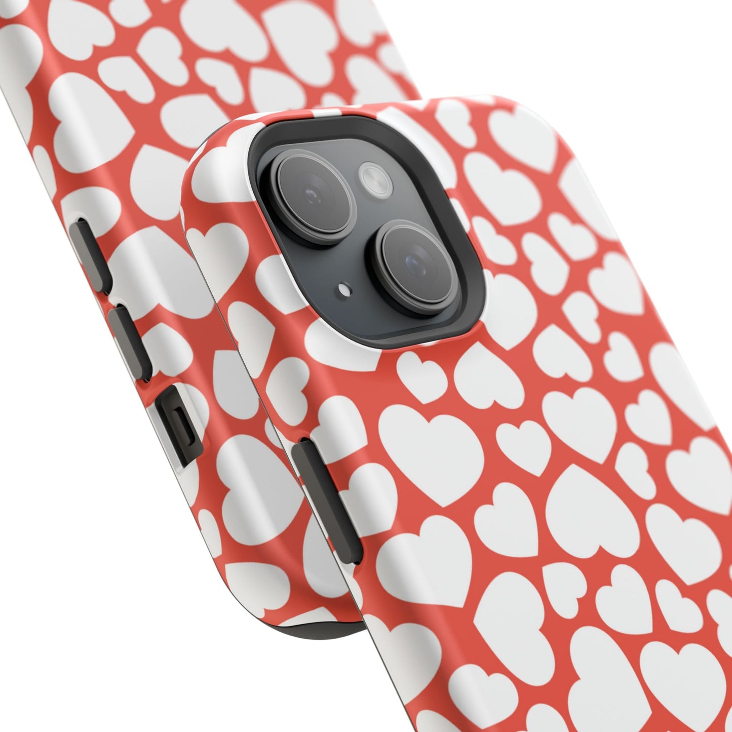 Red & White Heart Pattern MagSafe Case - BOGO Cases