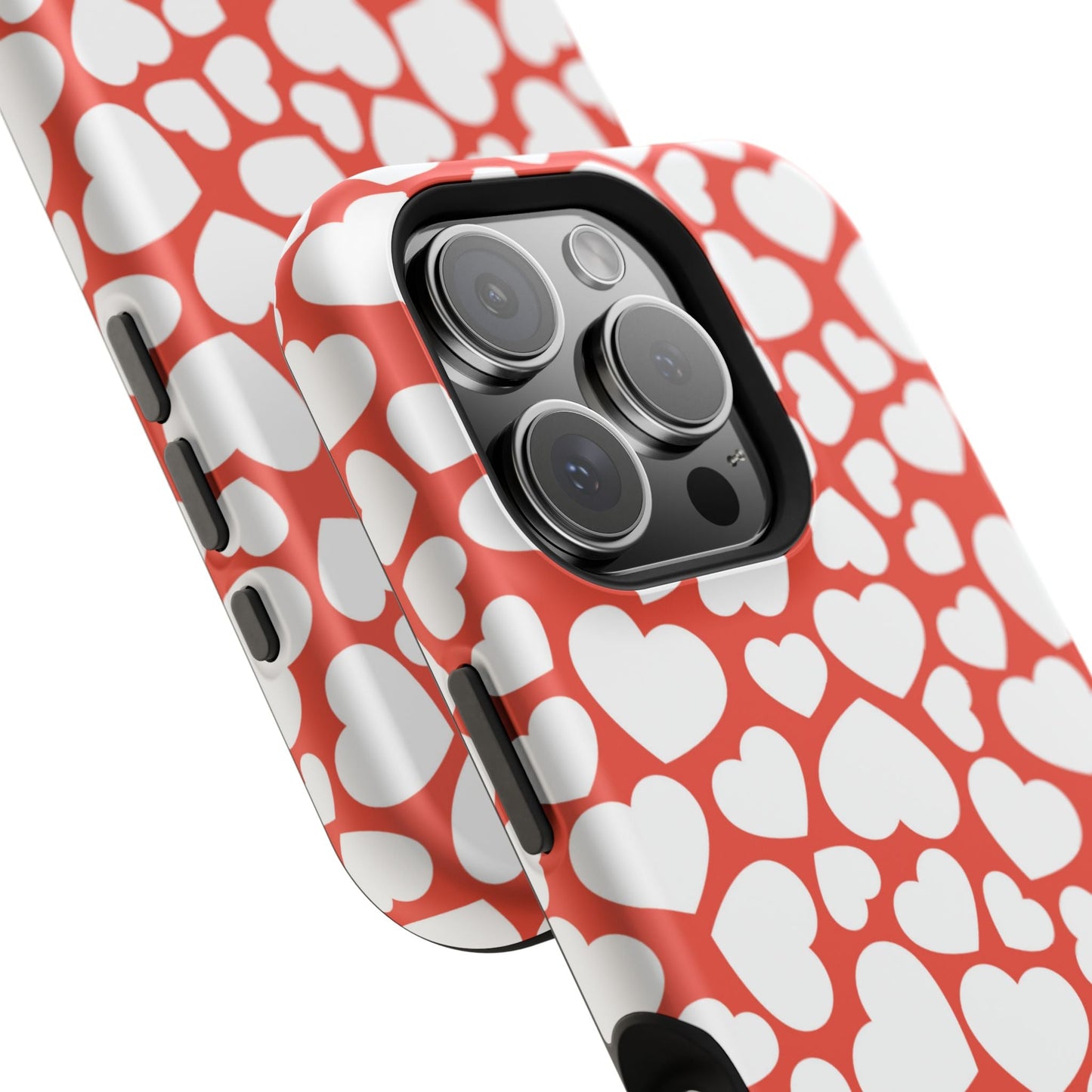 Red & White Heart Pattern MagSafe Case - BOGO Cases