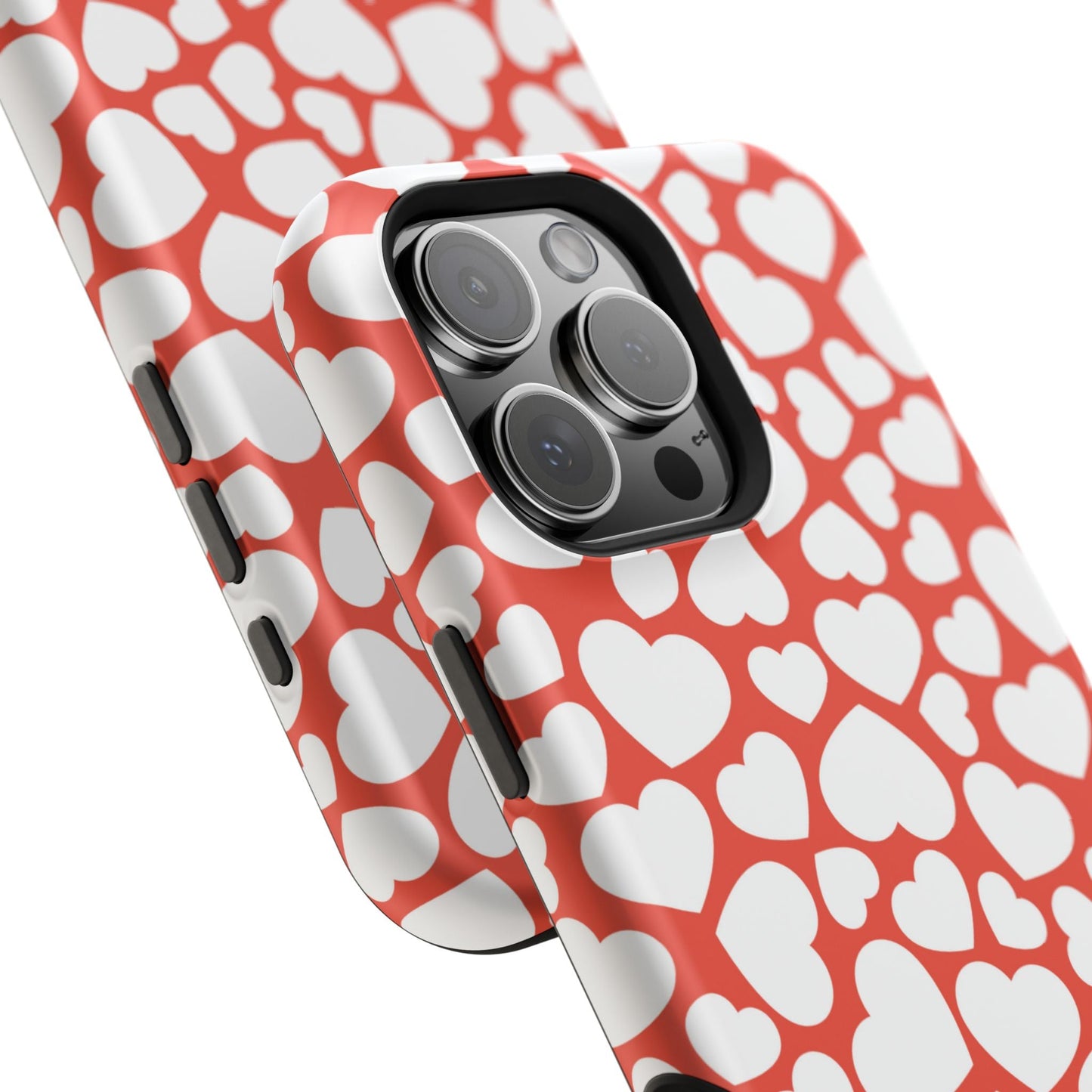 Red & White Heart Pattern MagSafe Case - BOGO Cases