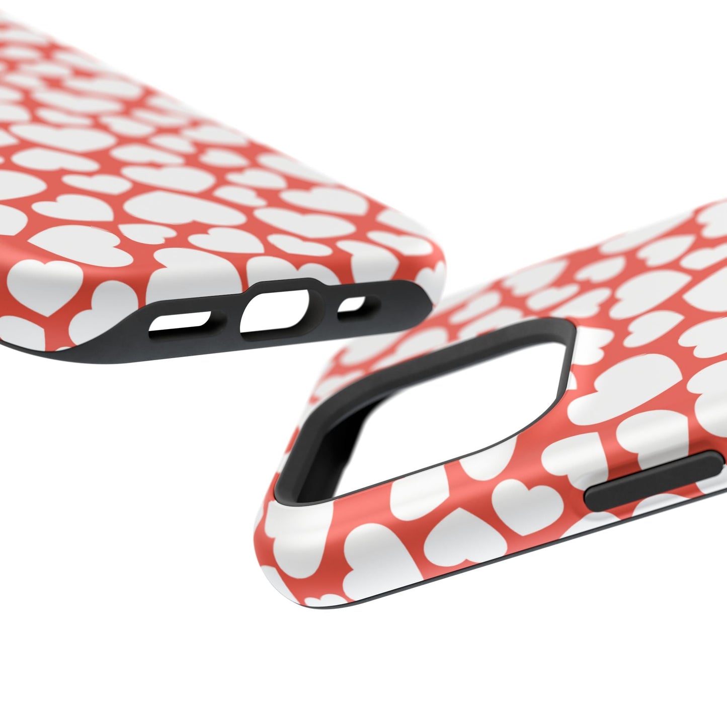 Red & White Heart Pattern MagSafe Case - BOGO Cases