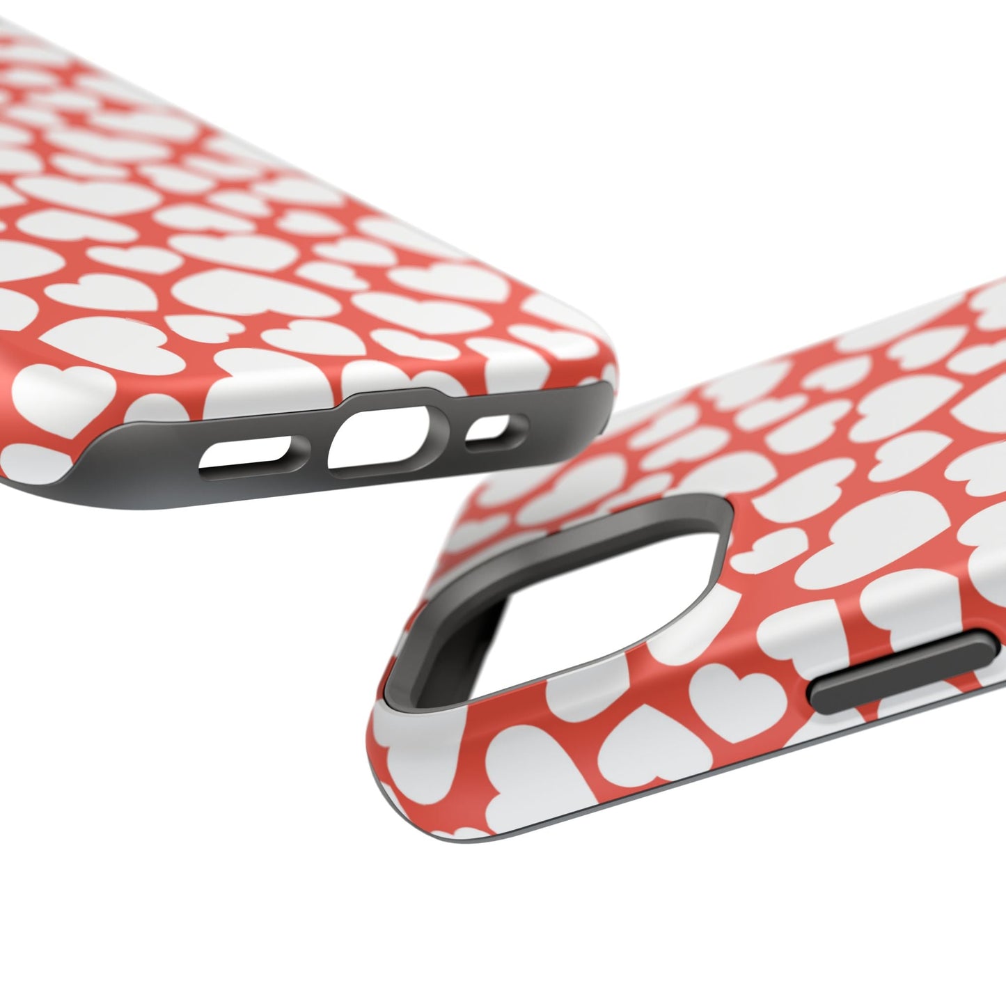 Red & White Heart Pattern MagSafe Case - BOGO Cases