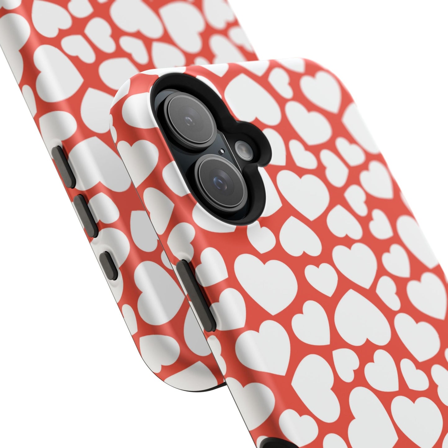 Red & White Heart Pattern MagSafe Case - BOGO Cases