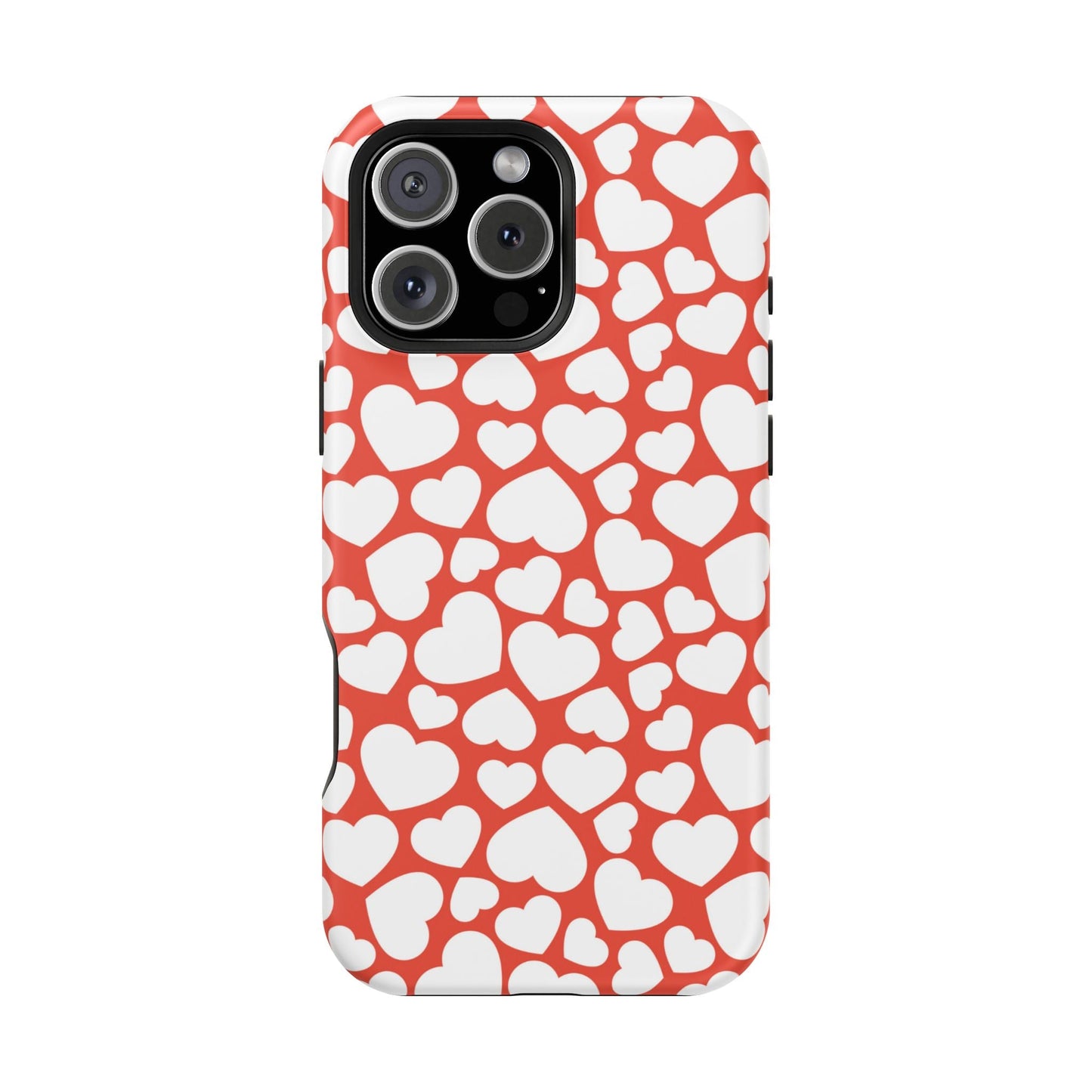 Red & White Heart Pattern MagSafe Case - BOGO Cases