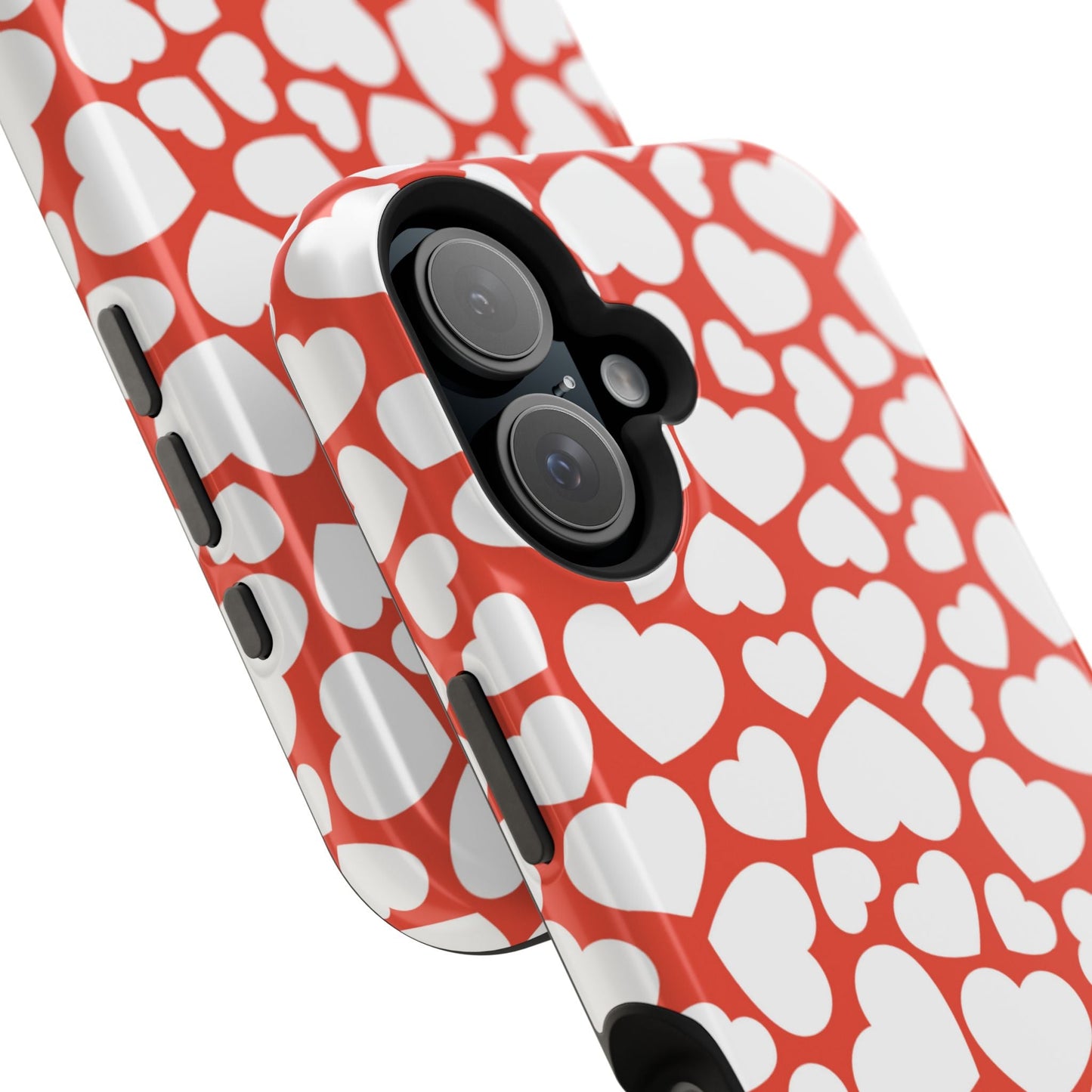 Red & White Heart Pattern MagSafe Case - BOGO Cases