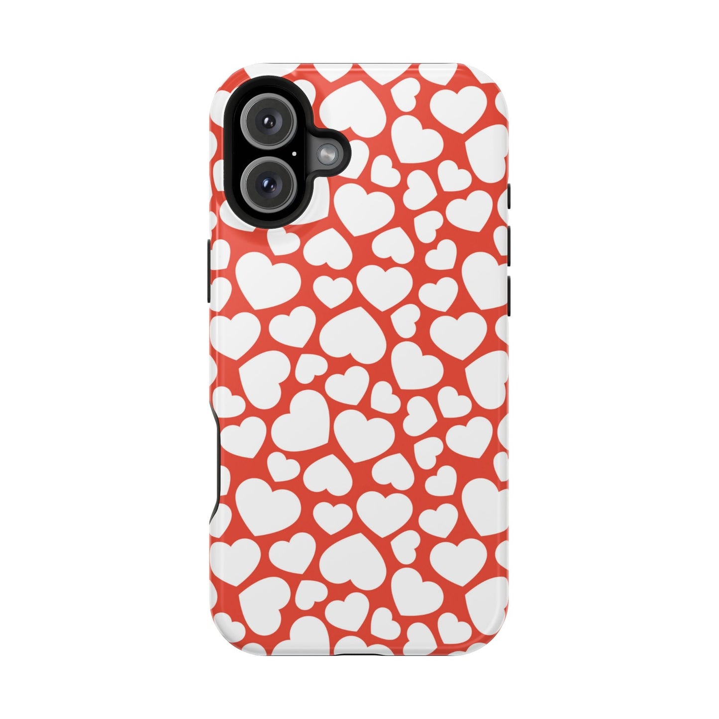 Red & White Heart Pattern MagSafe Case - BOGO Cases