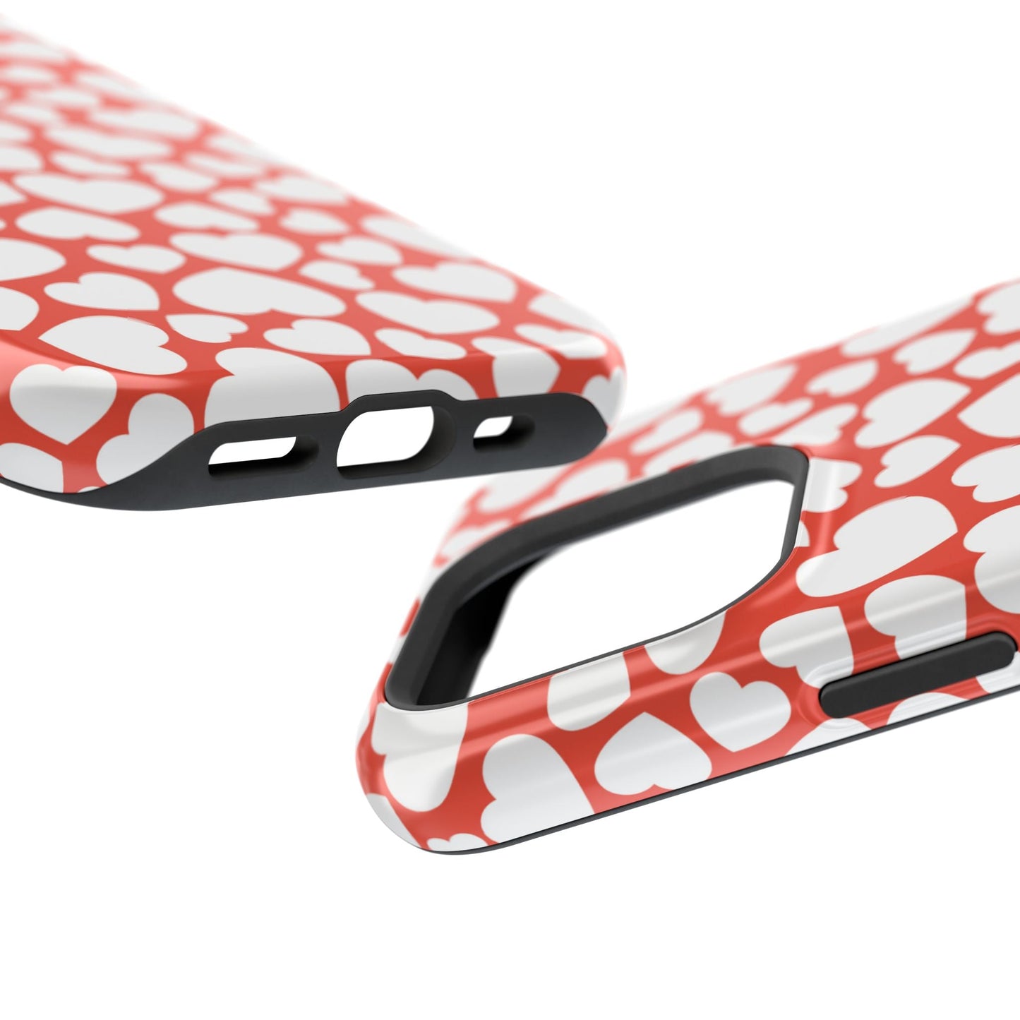 Red & White Heart Pattern MagSafe Case - BOGO Cases