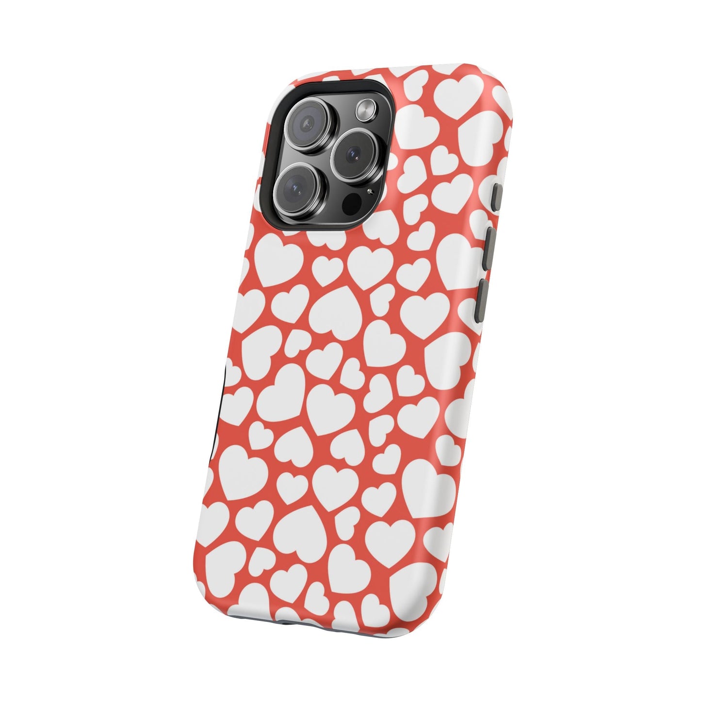 Red & White Heart Pattern MagSafe Case - BOGO Cases