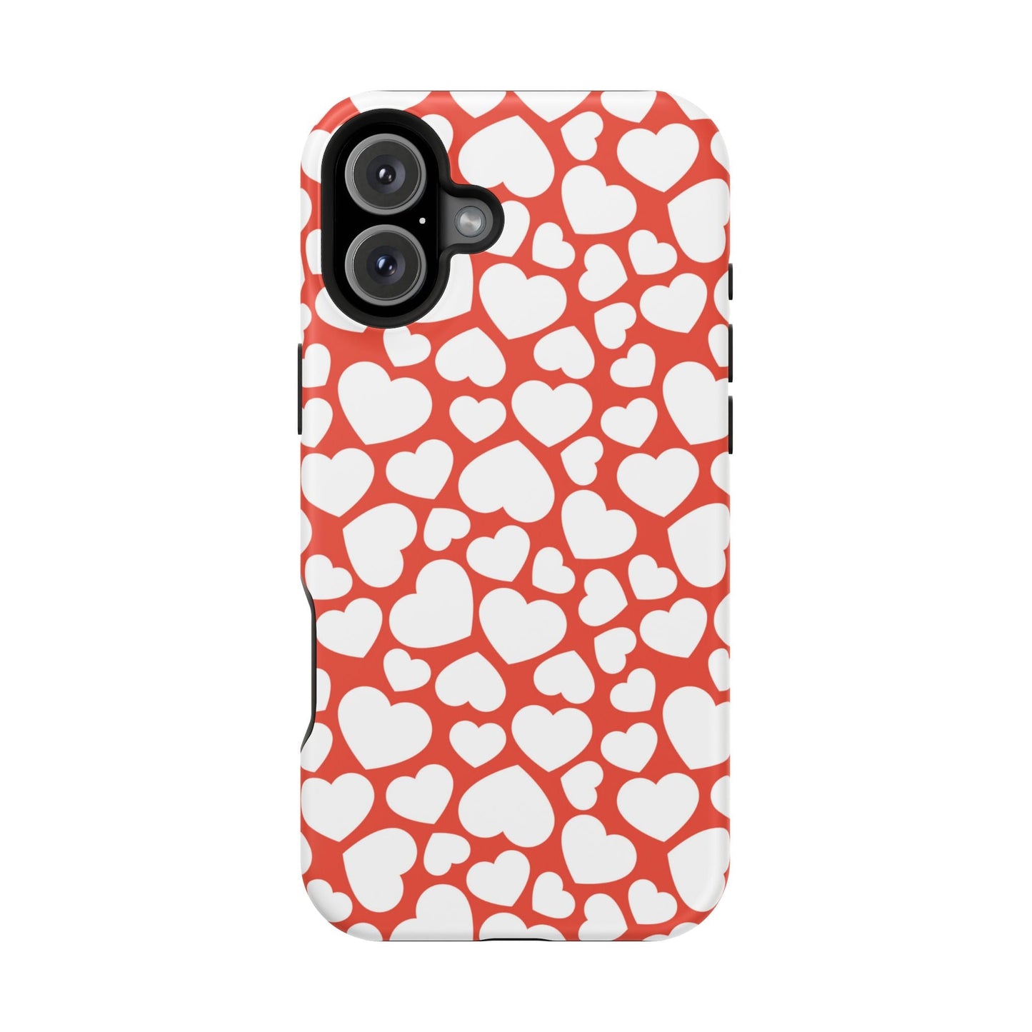 Red & White Heart Pattern MagSafe Case - BOGO Cases