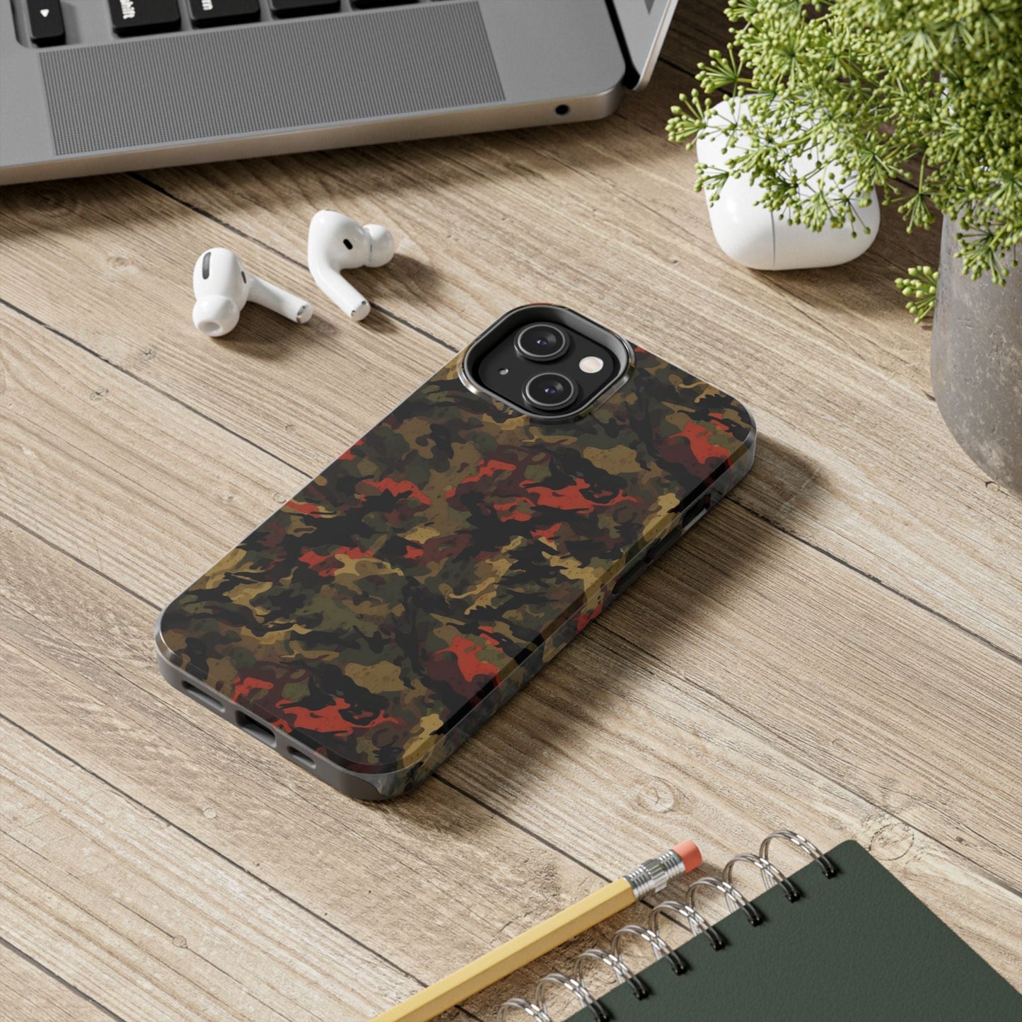 Red Woodland Camo iPhone Case - BOGO Cases