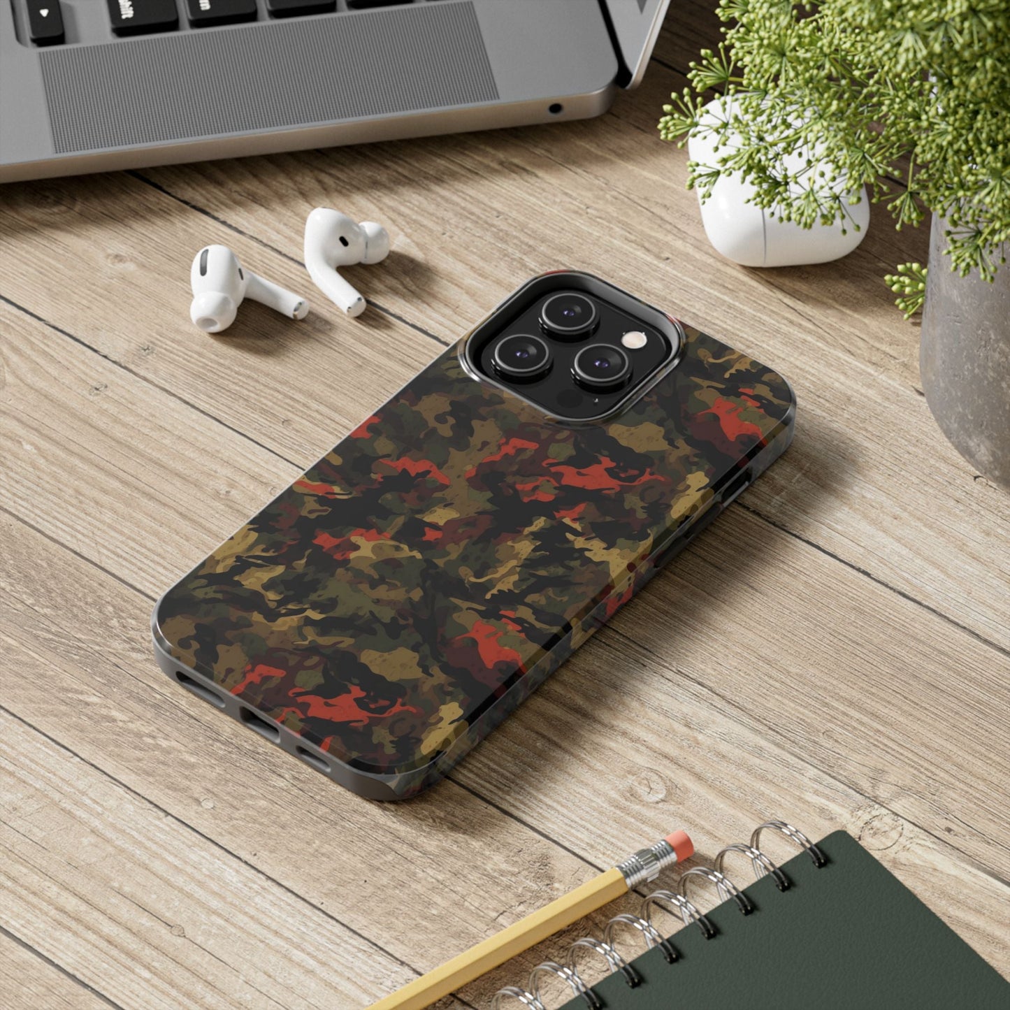 Red Woodland Camo iPhone Case - BOGO Cases