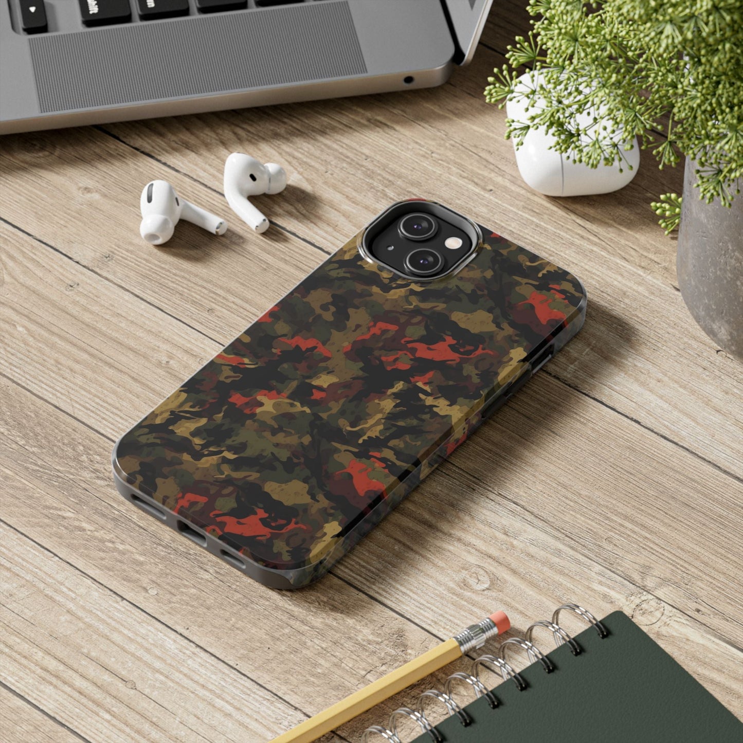 Red Woodland Camo iPhone Case - BOGO Cases