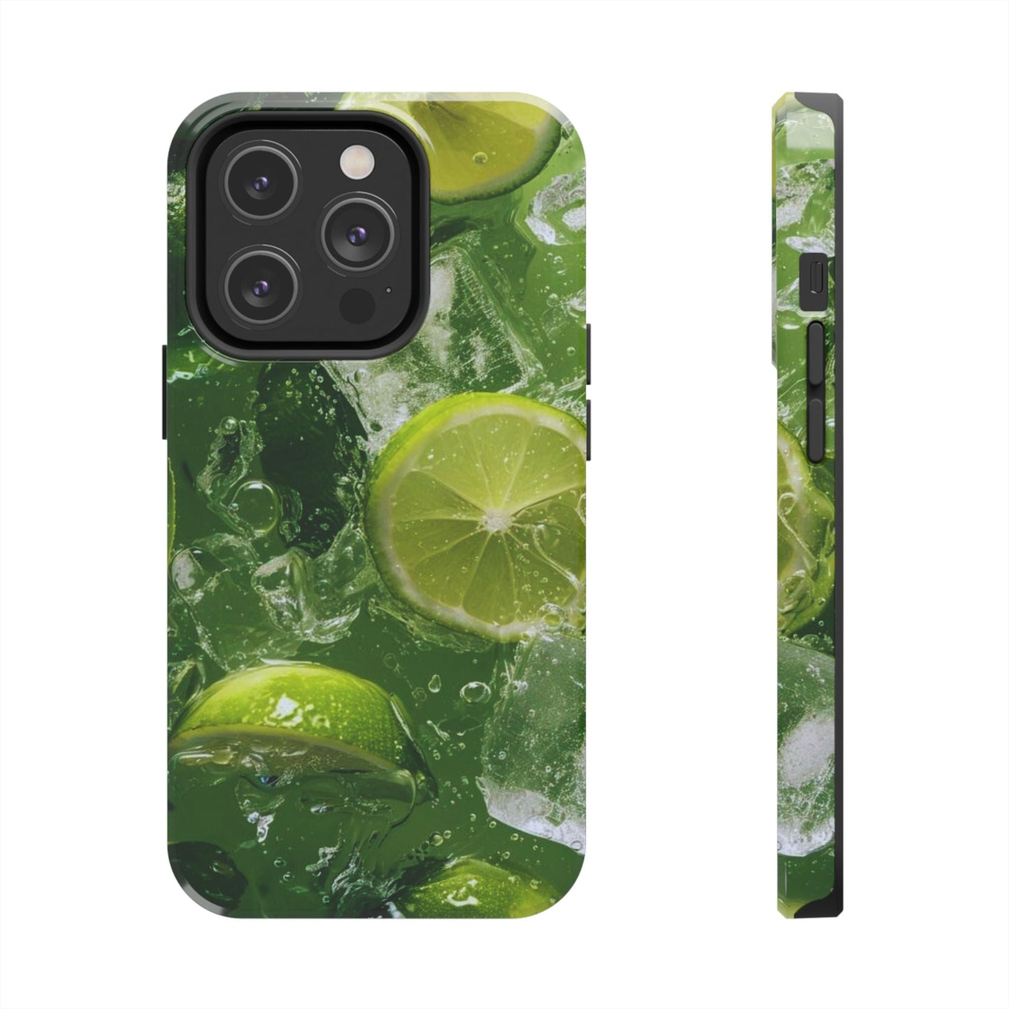 Refreshing Lime Splash iPhone Case – Tough Protection, Vivid Dual - Layer Design - BOGO Cases