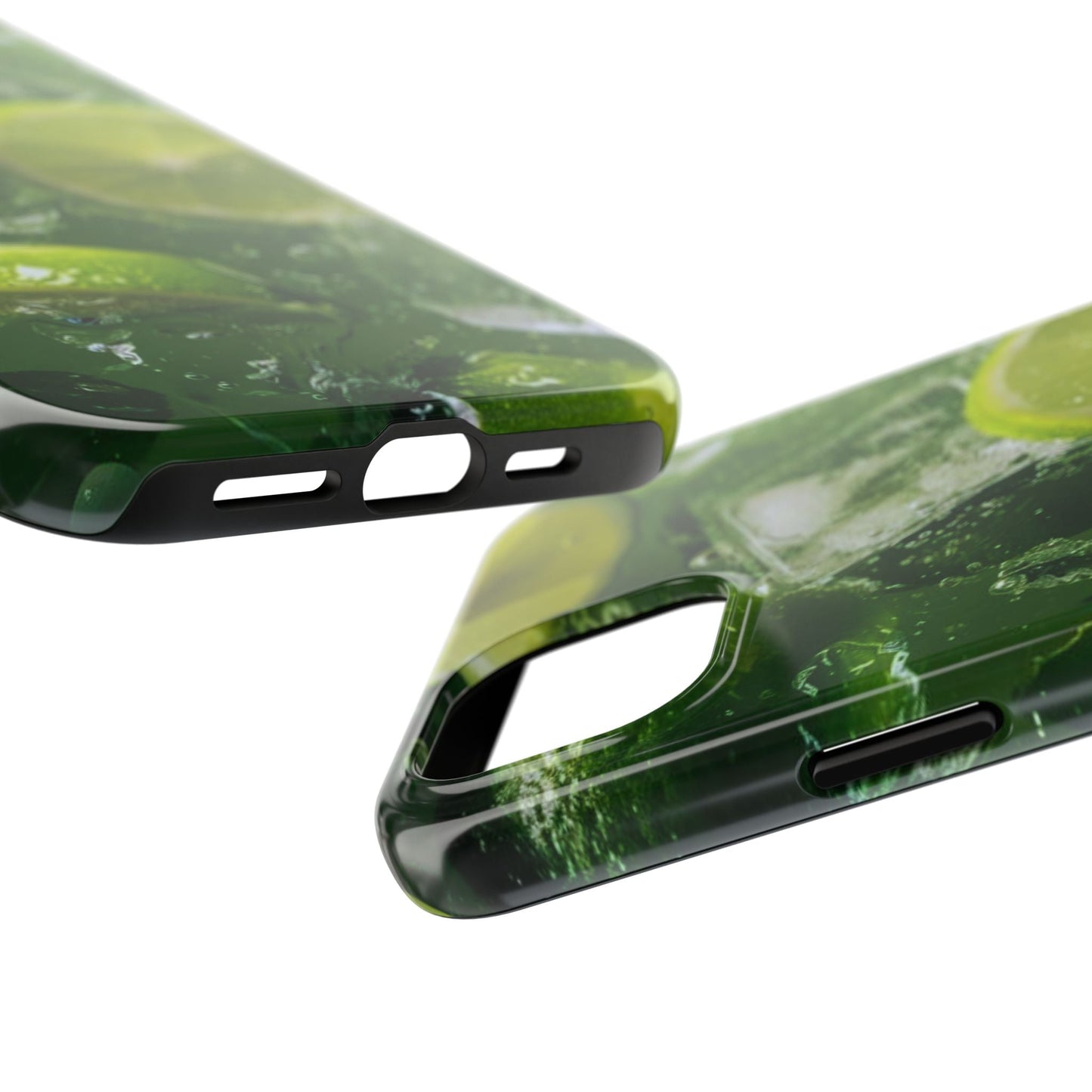 Refreshing Lime Splash iPhone Case – Tough Protection, Vivid Dual - Layer Design - BOGO Cases