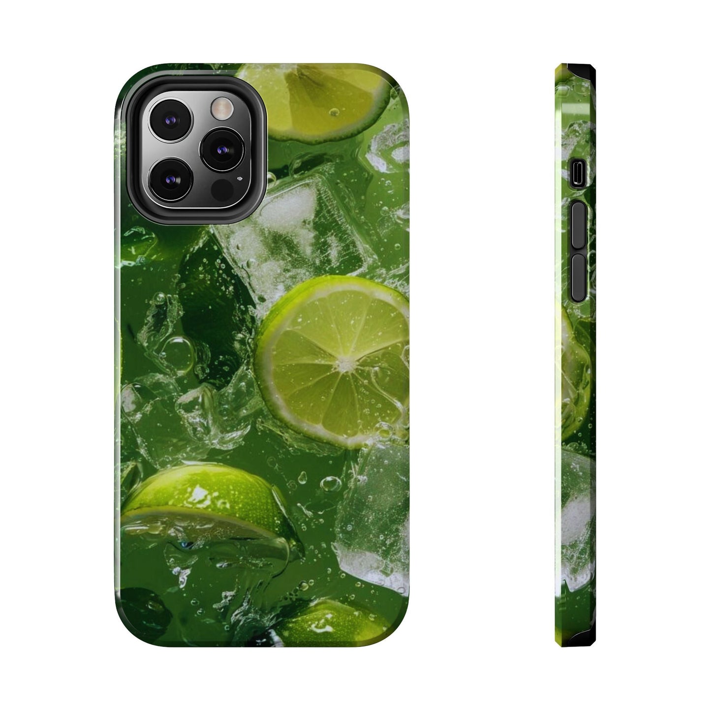 Refreshing Lime Splash iPhone Case – Tough Protection, Vivid Dual - Layer Design - BOGO Cases