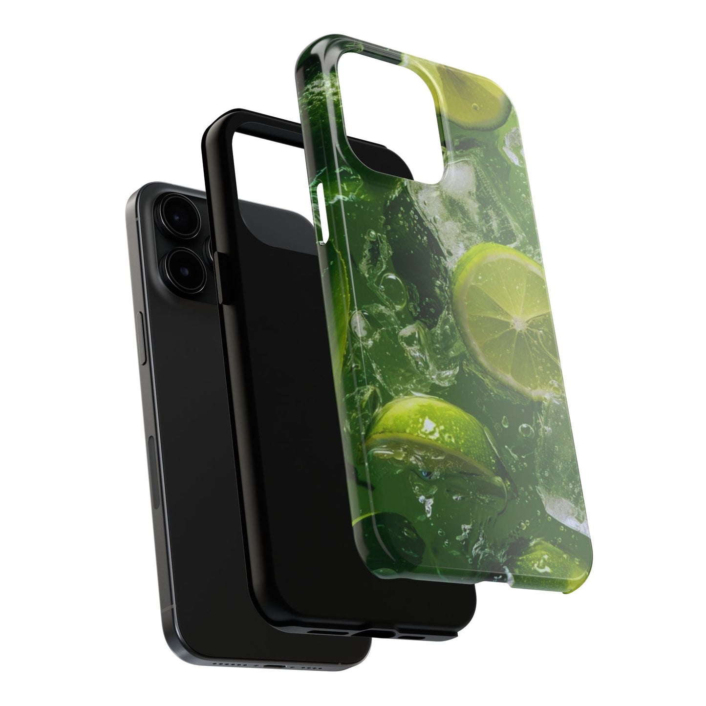 Refreshing Lime Splash iPhone Case – Tough Protection, Vivid Dual - Layer Design - BOGO Cases