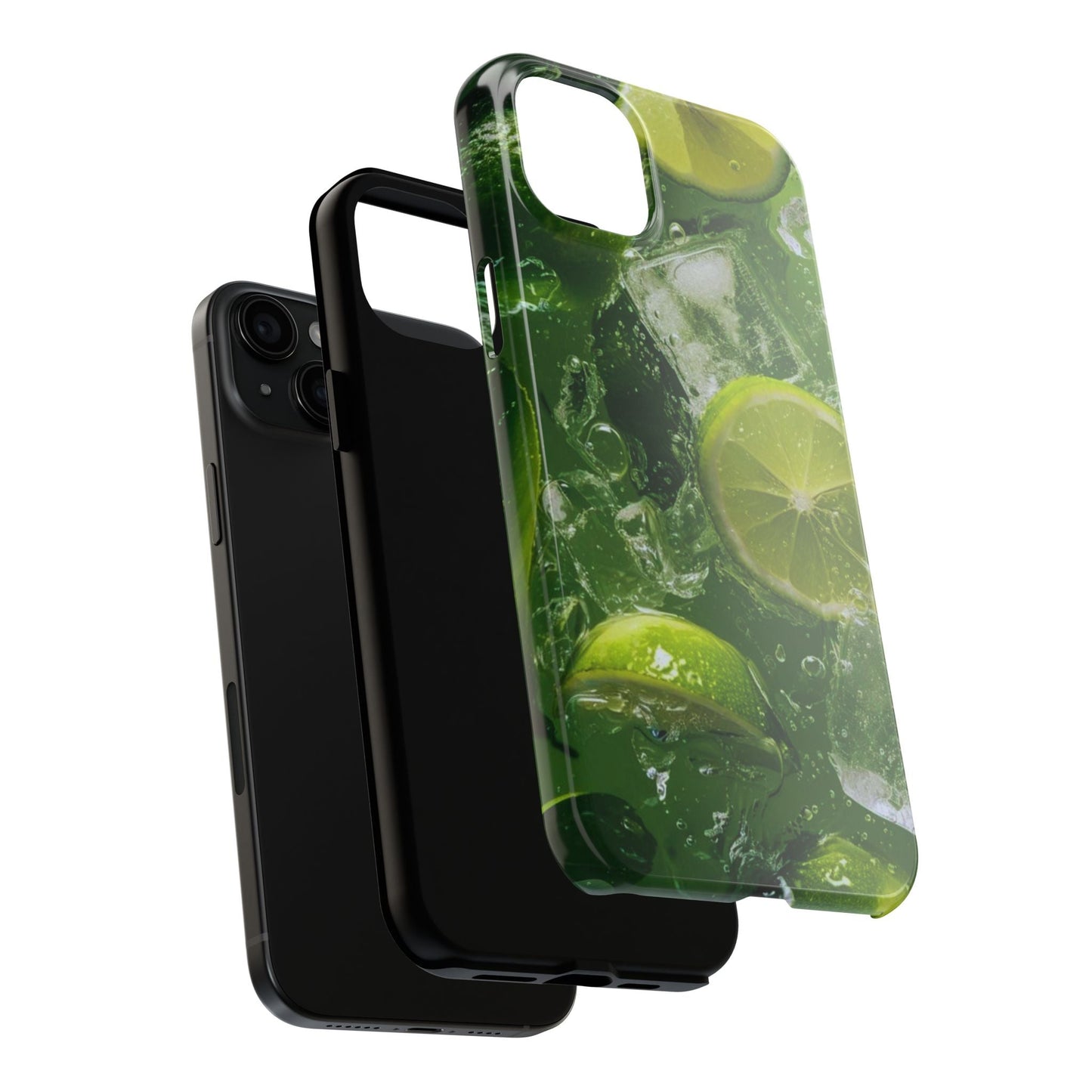 Refreshing Lime Splash iPhone Case – Tough Protection, Vivid Dual - Layer Design - BOGO Cases