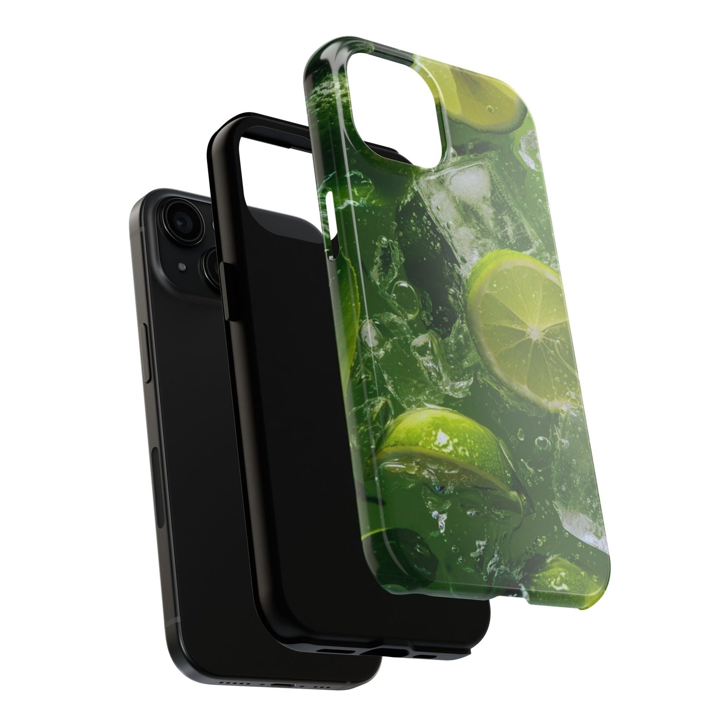 Refreshing Lime Splash iPhone Case – Tough Protection, Vivid Dual - Layer Design - BOGO Cases