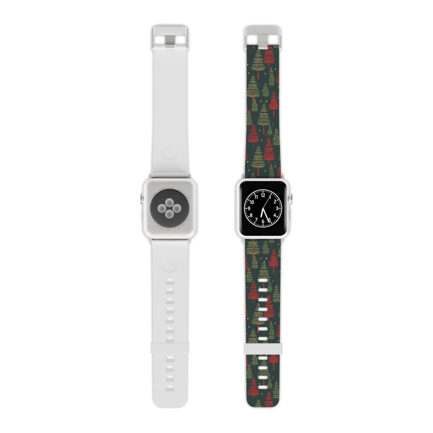 Retro Christmas Trees Pattern Apple Watch Band - BOGO Cases