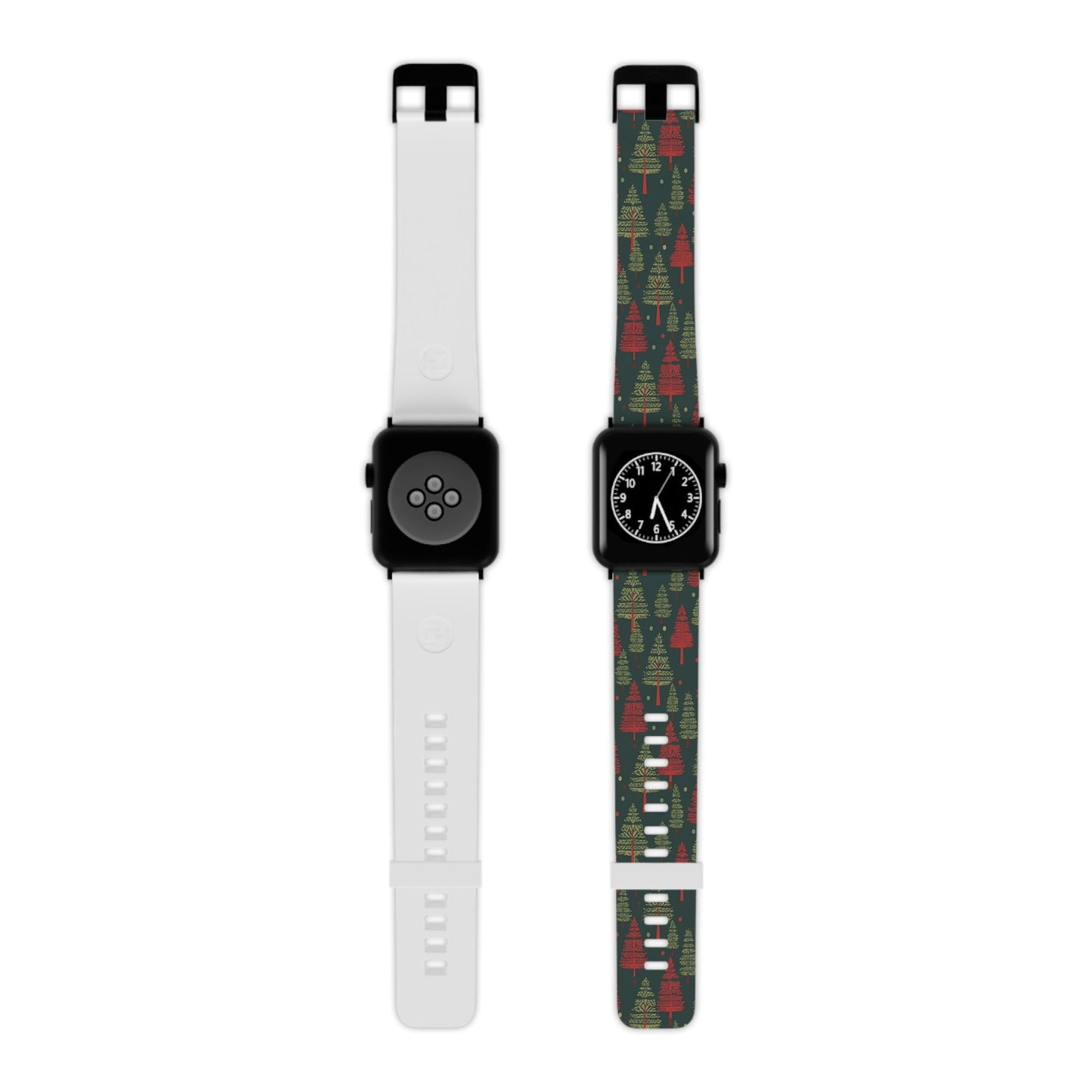 Retro Christmas Trees Pattern Apple Watch Band - BOGO Cases