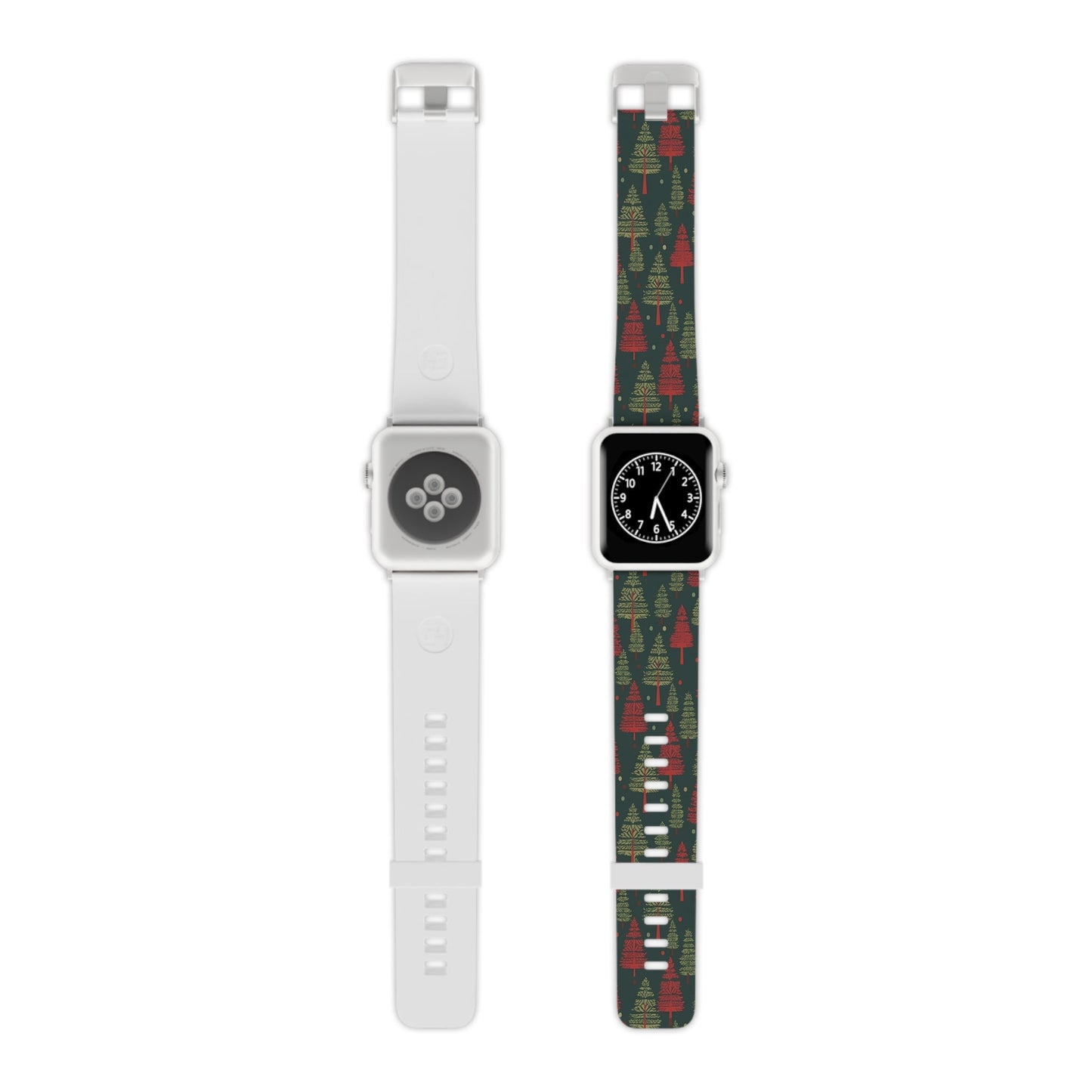 Retro Christmas Trees Pattern Apple Watch Band - BOGO Cases