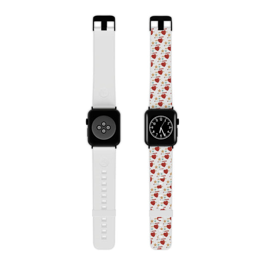 Retro Hearts and Stars Apple Watch Band - BOGO Cases