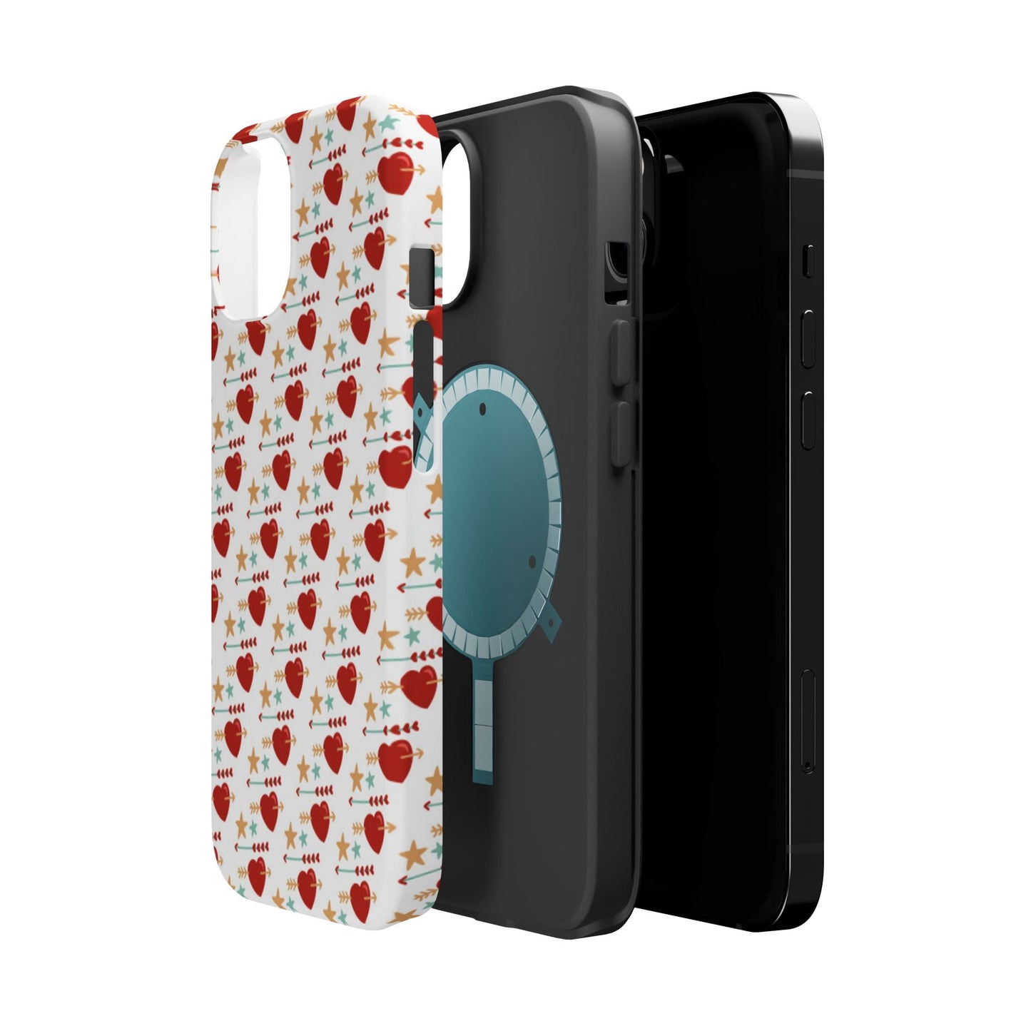 Retro Hearts and Stars - iPhone MagSafe Case - BOGO Cases