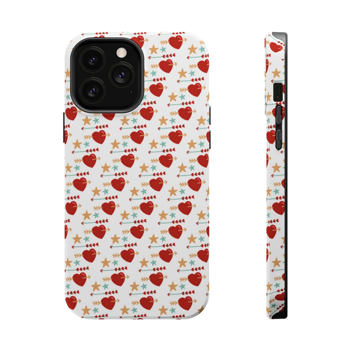Retro Hearts and Stars - iPhone MagSafe Case - BOGO Cases