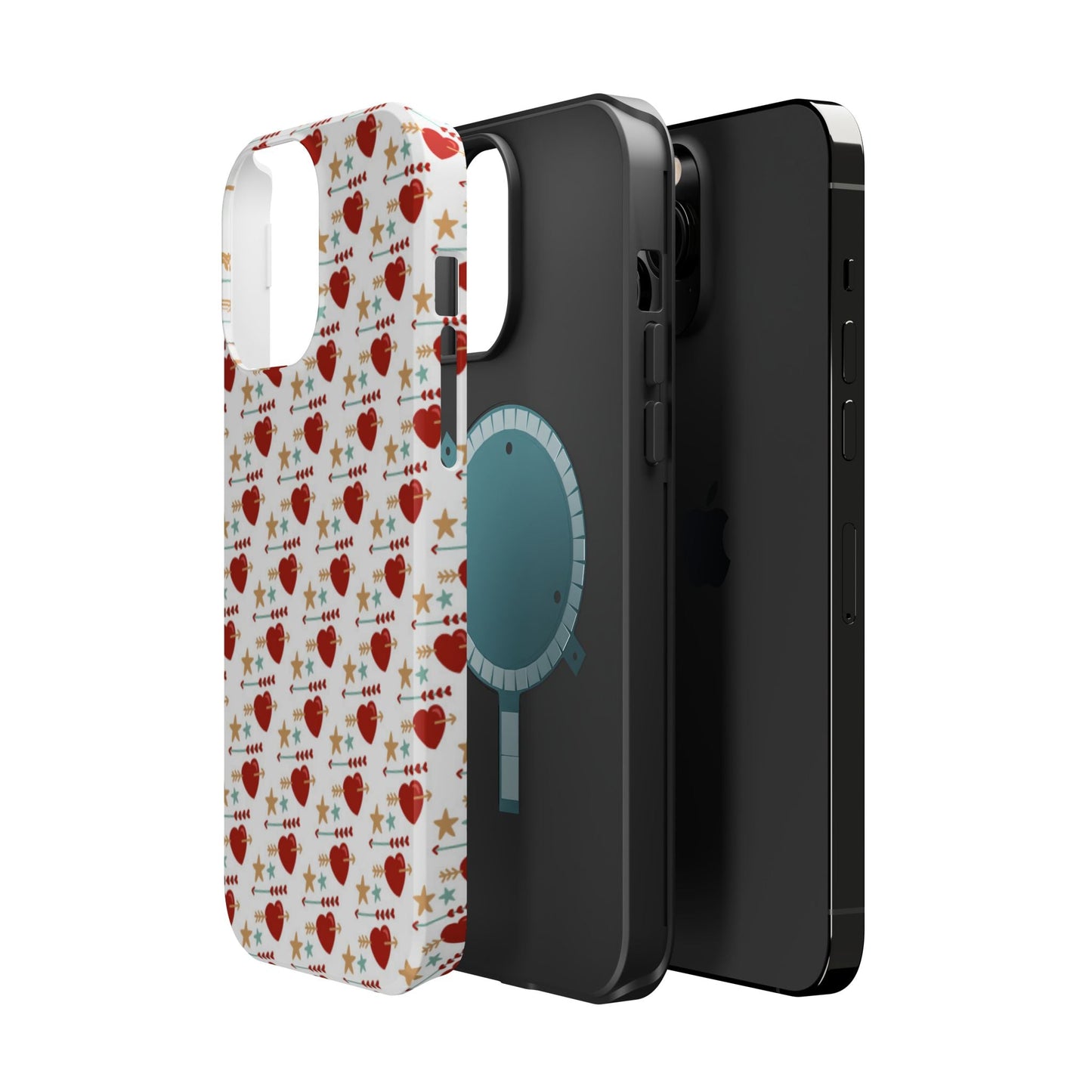 Retro Hearts and Stars - iPhone MagSafe Case - BOGO Cases