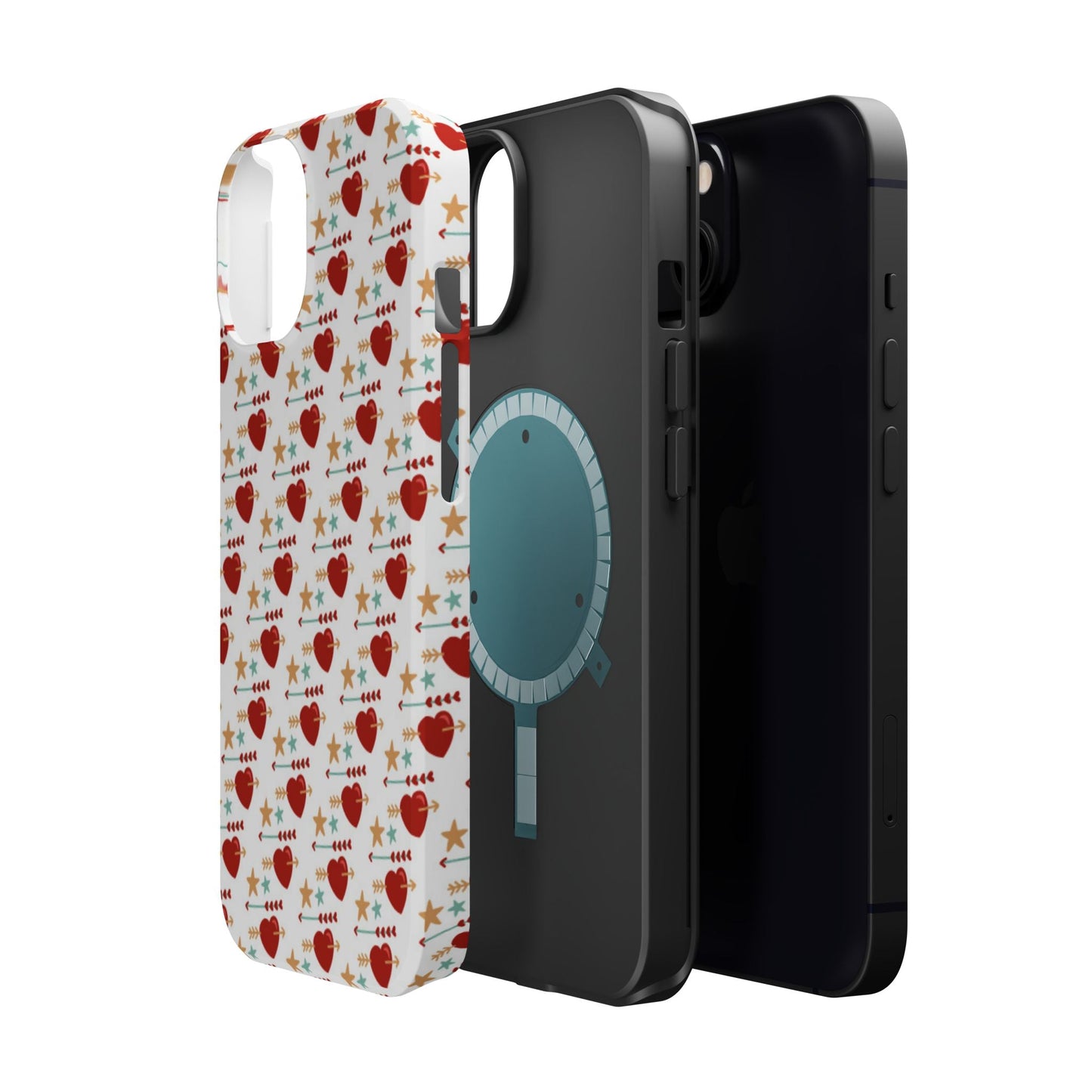 Retro Hearts and Stars - iPhone MagSafe Case - BOGO Cases