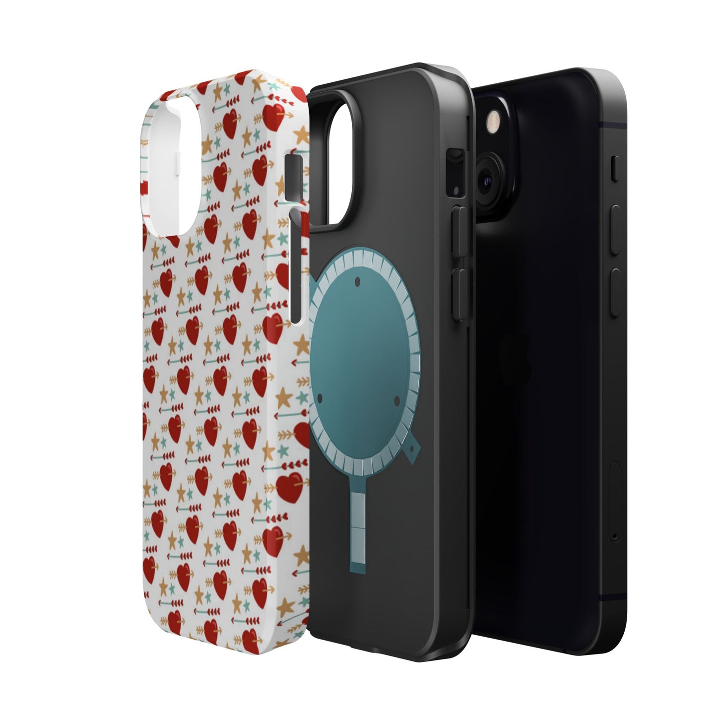 Retro Hearts and Stars - iPhone MagSafe Case - BOGO Cases