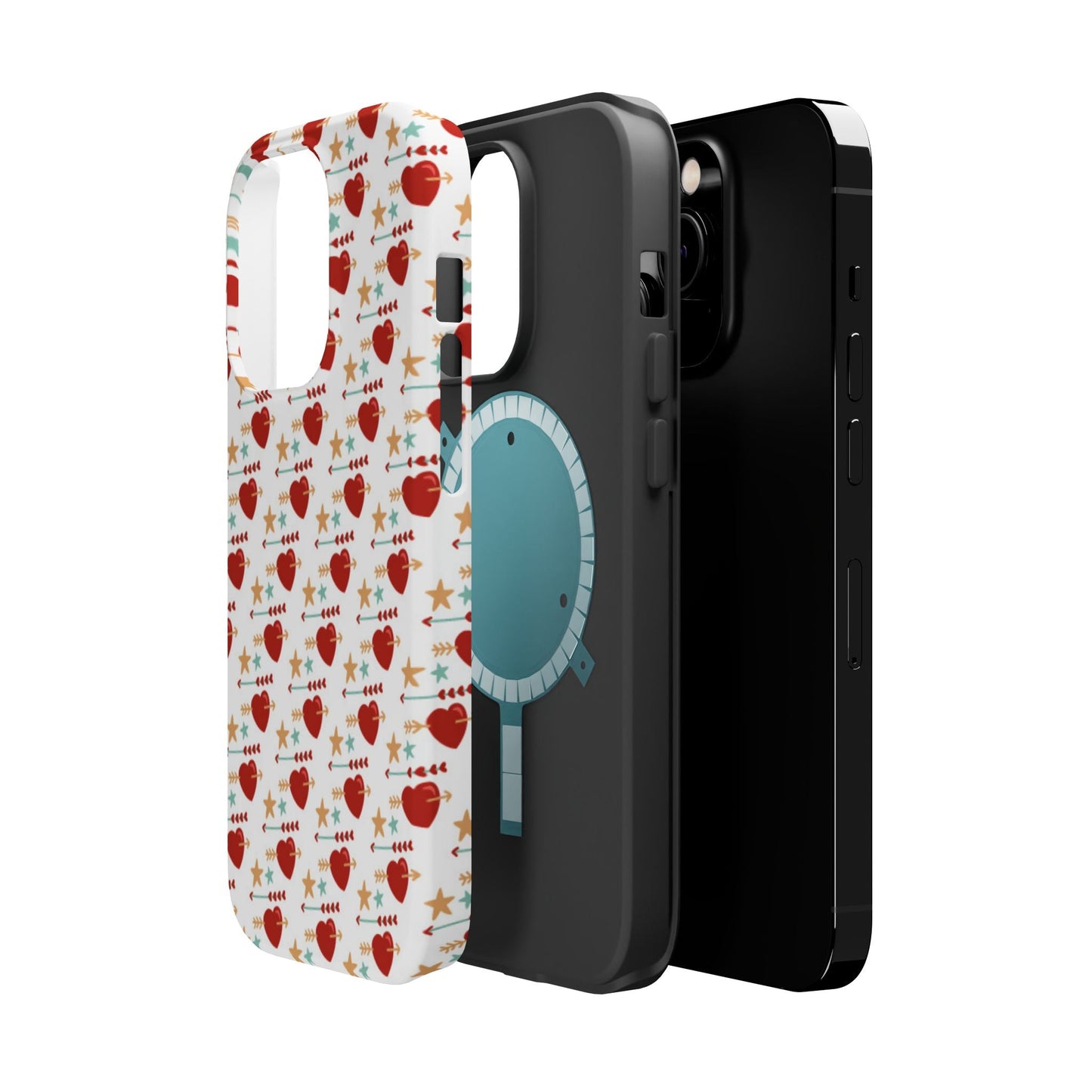 Retro Hearts and Stars - iPhone MagSafe Case - BOGO Cases