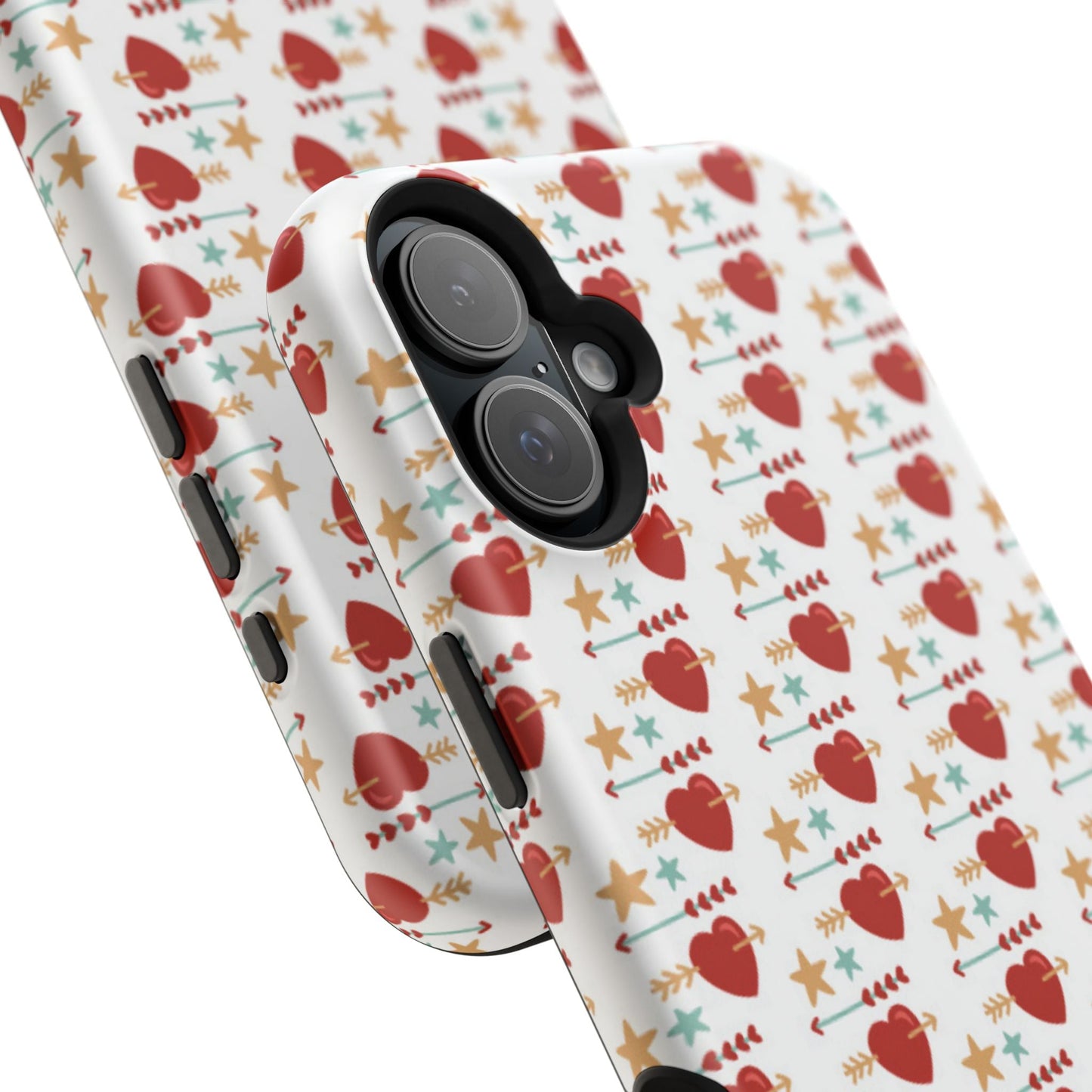 Retro Hearts and Stars - iPhone MagSafe Case - BOGO Cases