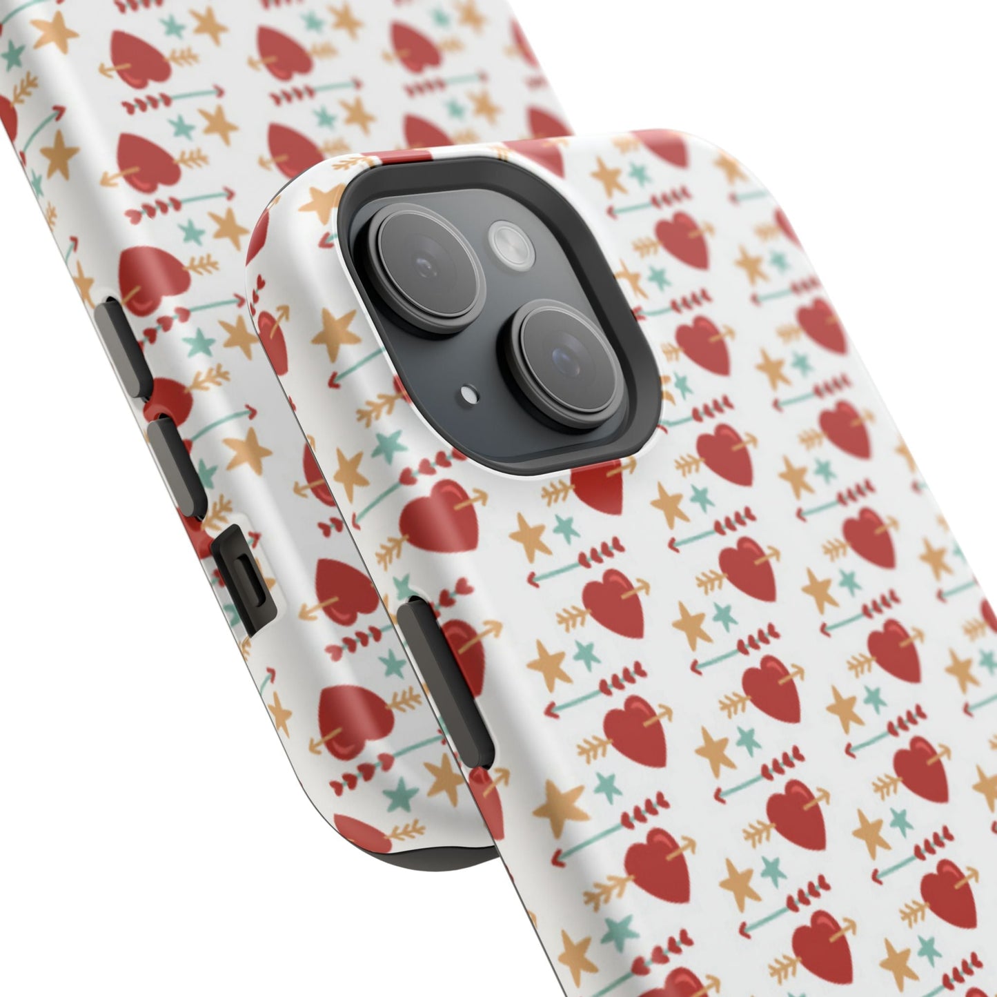 Retro Hearts and Stars - iPhone MagSafe Case - BOGO Cases