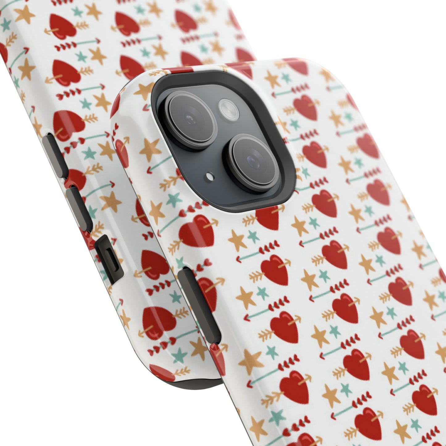 Retro Hearts and Stars - iPhone MagSafe Case - BOGO Cases