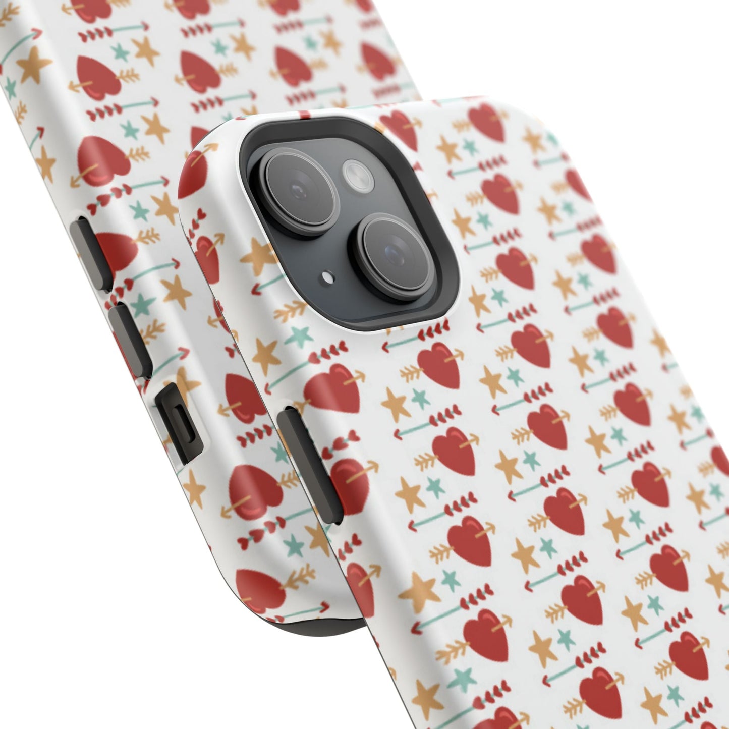 Retro Hearts and Stars - iPhone MagSafe Case - BOGO Cases