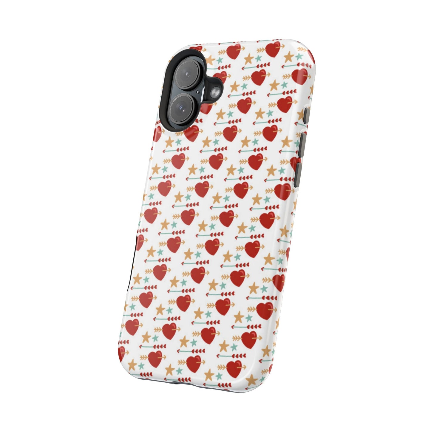 Retro Hearts and Stars - iPhone MagSafe Case - BOGO Cases