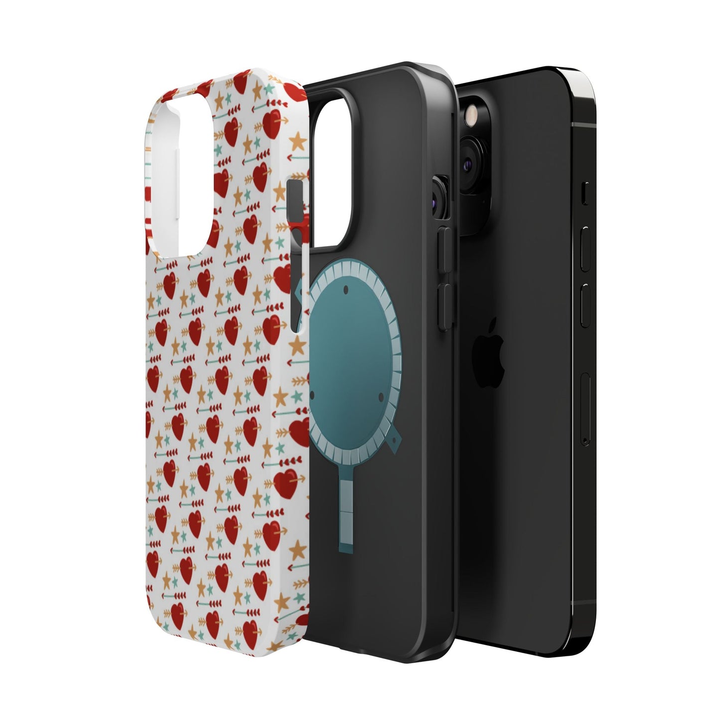 Retro Hearts and Stars - iPhone MagSafe Case - BOGO Cases