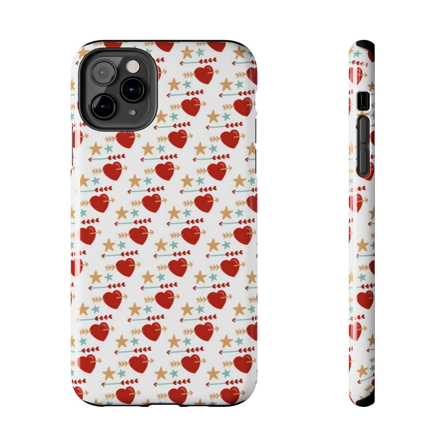 Retro Hearts and Stars - iPhone Series Case - BOGO Cases
