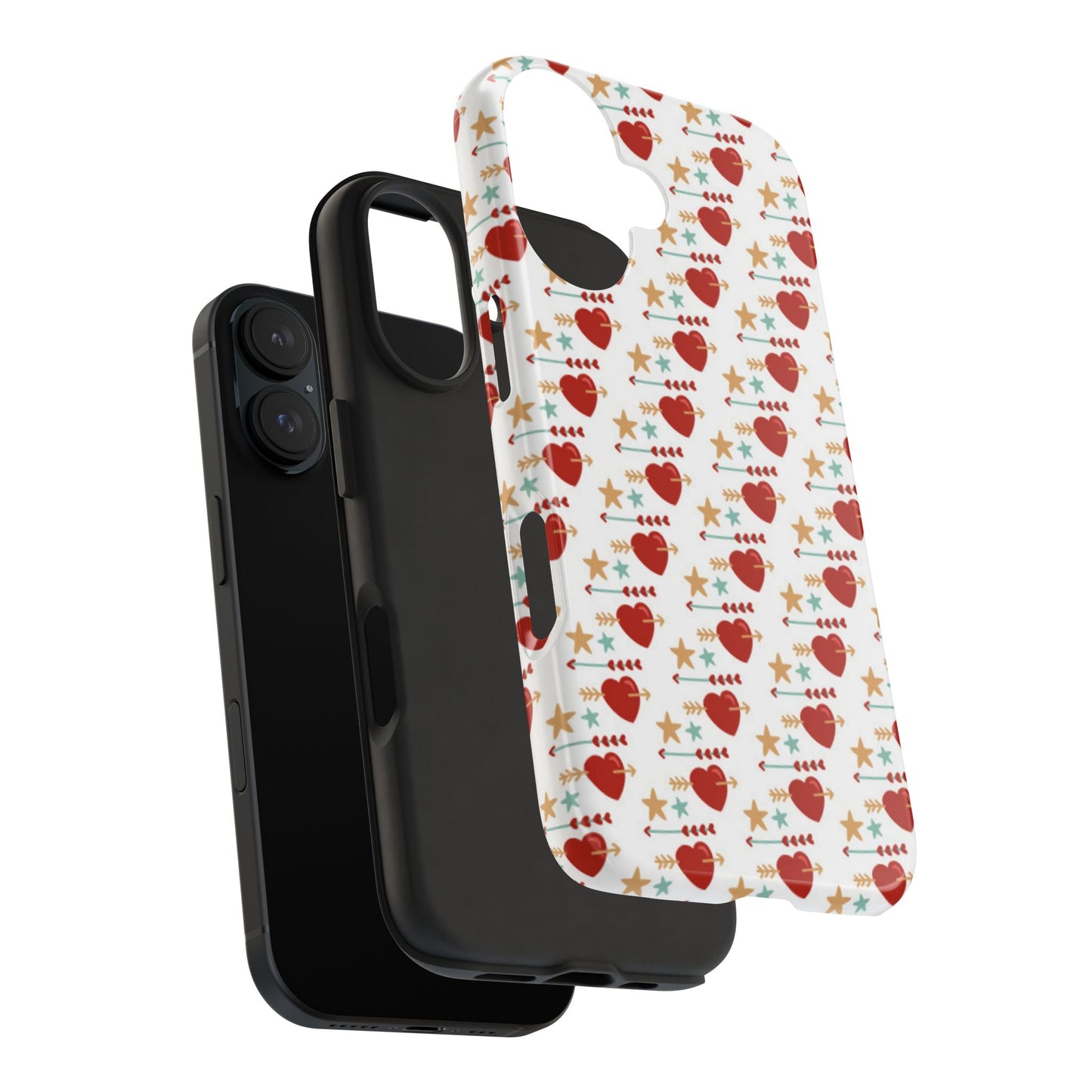 Retro Hearts and Stars - iPhone Series Case - BOGO Cases