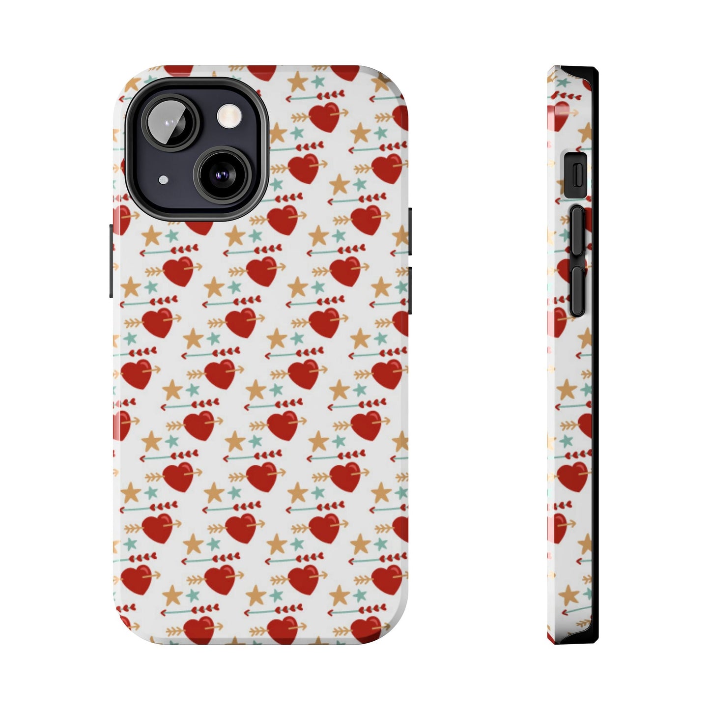 Retro Hearts and Stars - iPhone Series Case - BOGO Cases