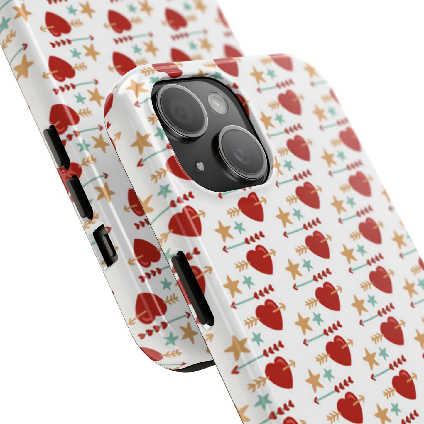Retro Hearts and Stars - iPhone Series Case - BOGO Cases